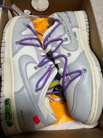 Off-White × Nike Dunk Low "Sail/Neutral Gray"