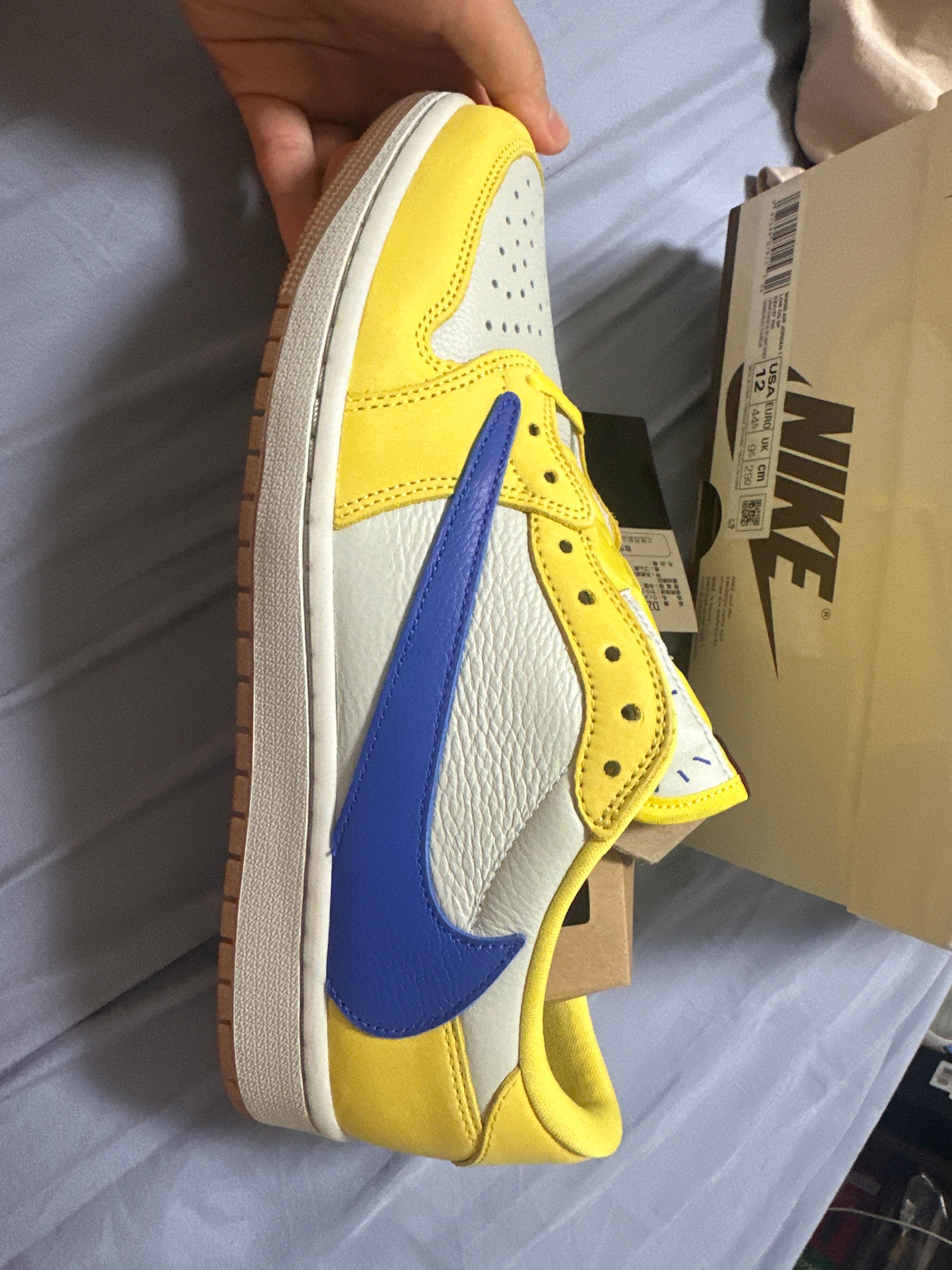 Travis Scott × Nike Women's Air Jordan 1 Retro Low OG "Canary"