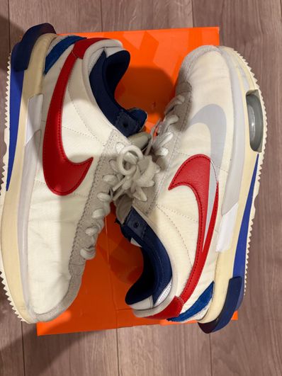 sacai × Nike Zoom Cortez "White and University Red"