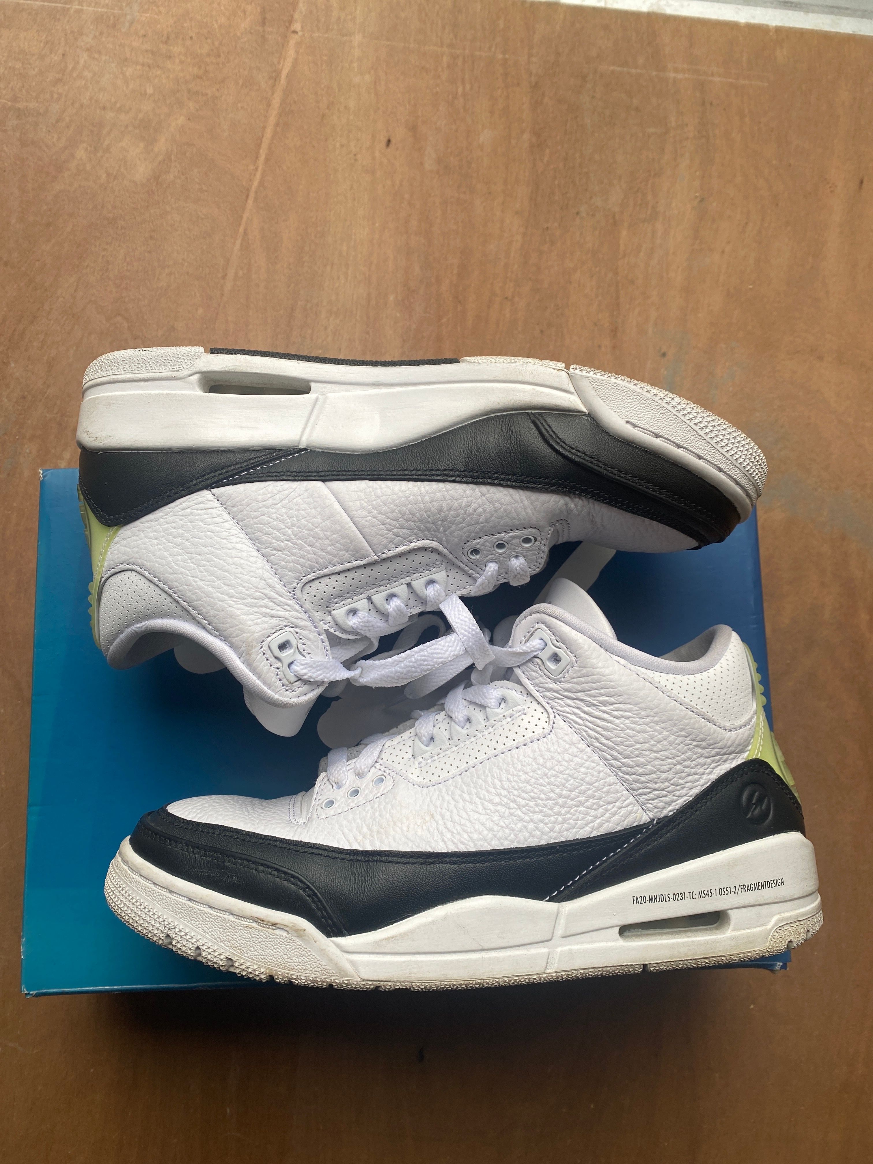 Fragment × Nike Air Jordan 3 "White/Black"