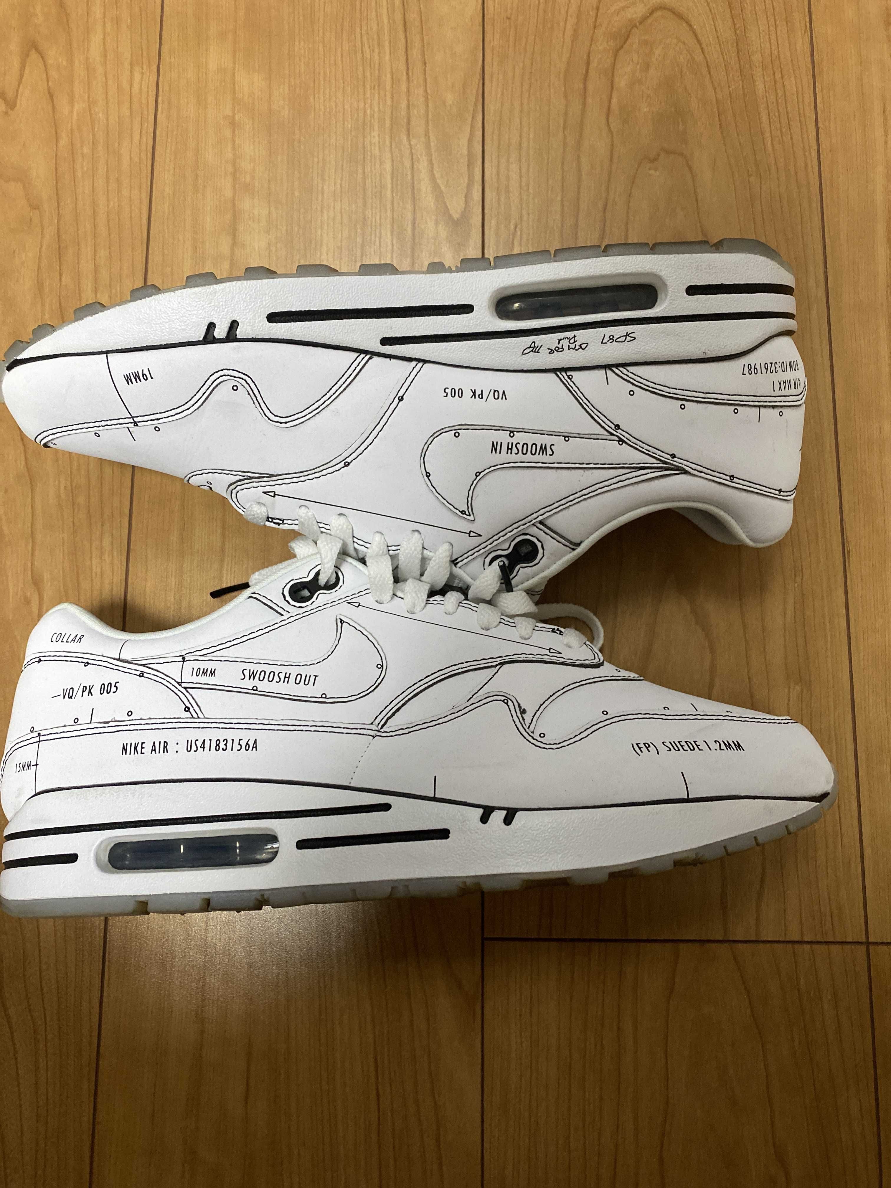 NIKE AIR MAX 1 "TINKER SCHEMATIC WHITE"