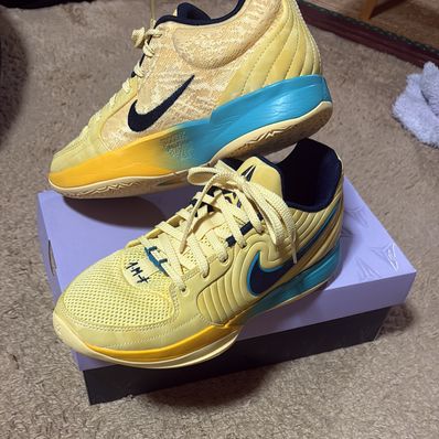 Nike Ja 2 "Soft Yellow/University Gold/Dusty Cactus/Obsidian" (FD7327-700/FD7328-700)