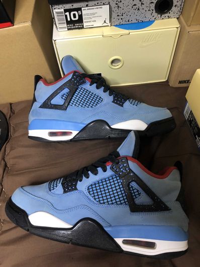 Travis Scott × Nike Air Jordan 4 Retro Cactus Jack "University Blue"