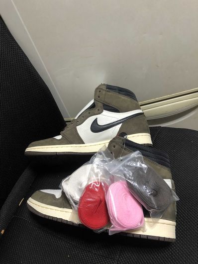 Travis Scott × Nike Air Jordan 1 Retro High OG TS SP "Sail/Dark Mocha"