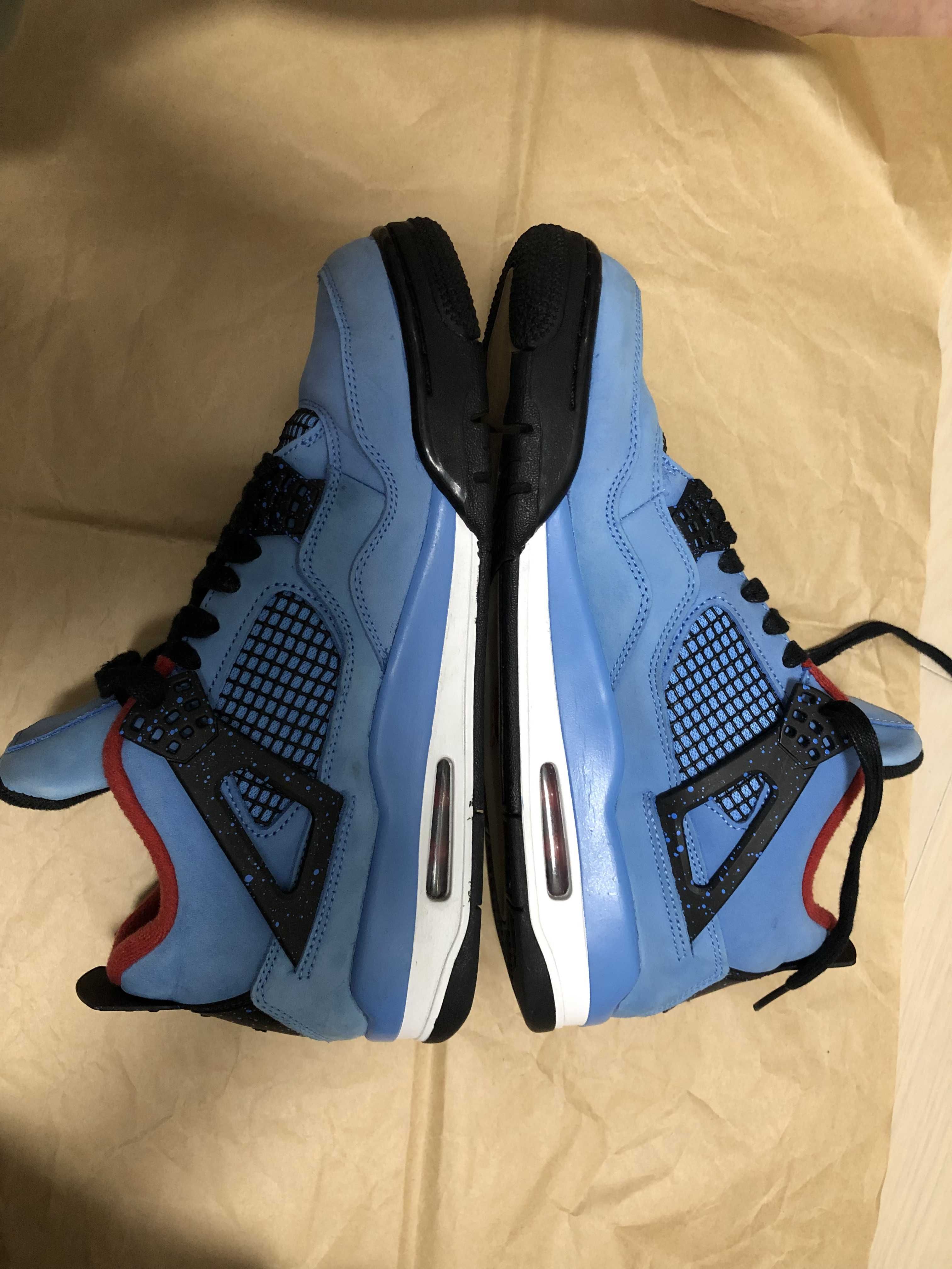 Travis Scott × Nike Air Jordan 4 Retro Cactus Jack "University Blue"