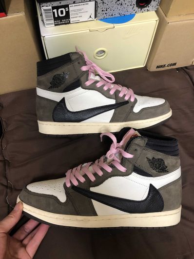 Travis Scott × Nike Air Jordan 1 Retro High OG TS SP "Sail/Dark Mocha"