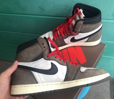 Travis Scott × Nike Air Jordan 1 Retro High OG TS SP "Sail/Dark Mocha"