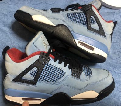 Travis Scott × Nike Air Jordan 4 Retro Cactus Jack "University Blue"