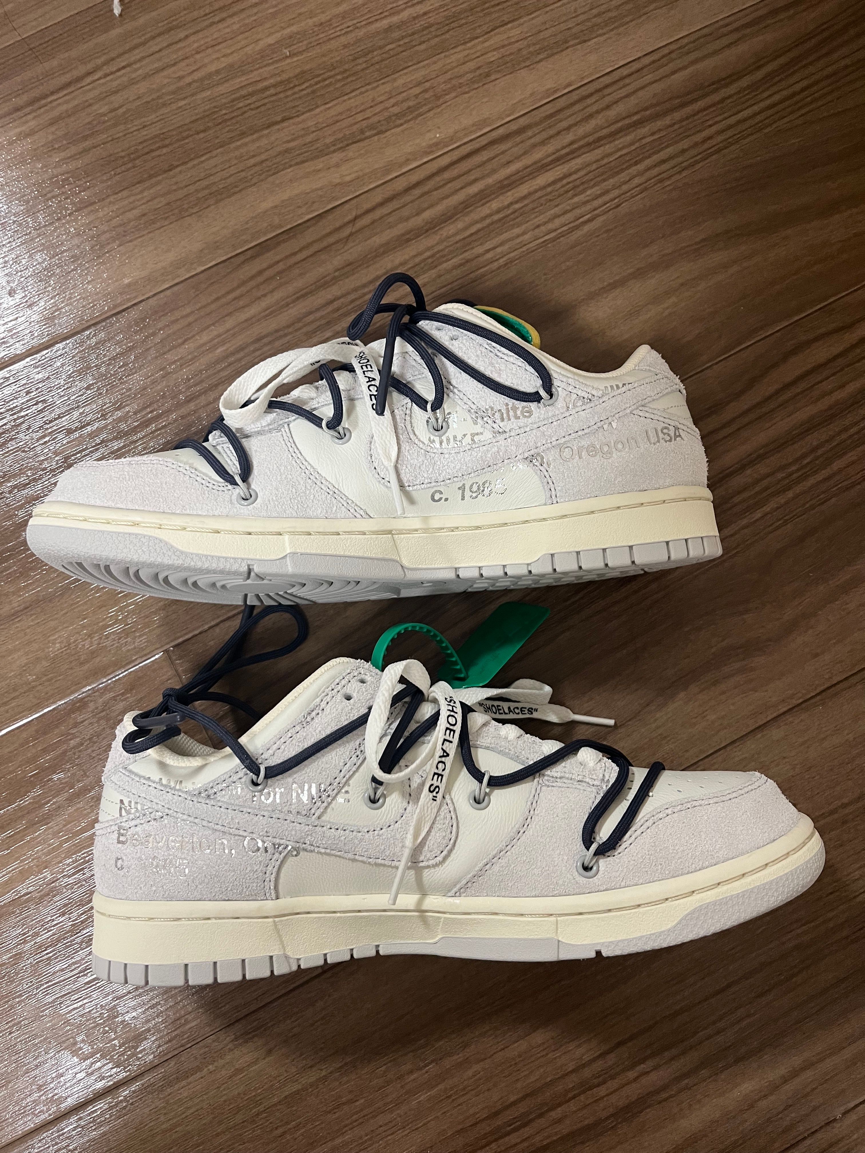 Off-White × Nike Dunk Low "Sail/Neutral Grey/Gridiron"