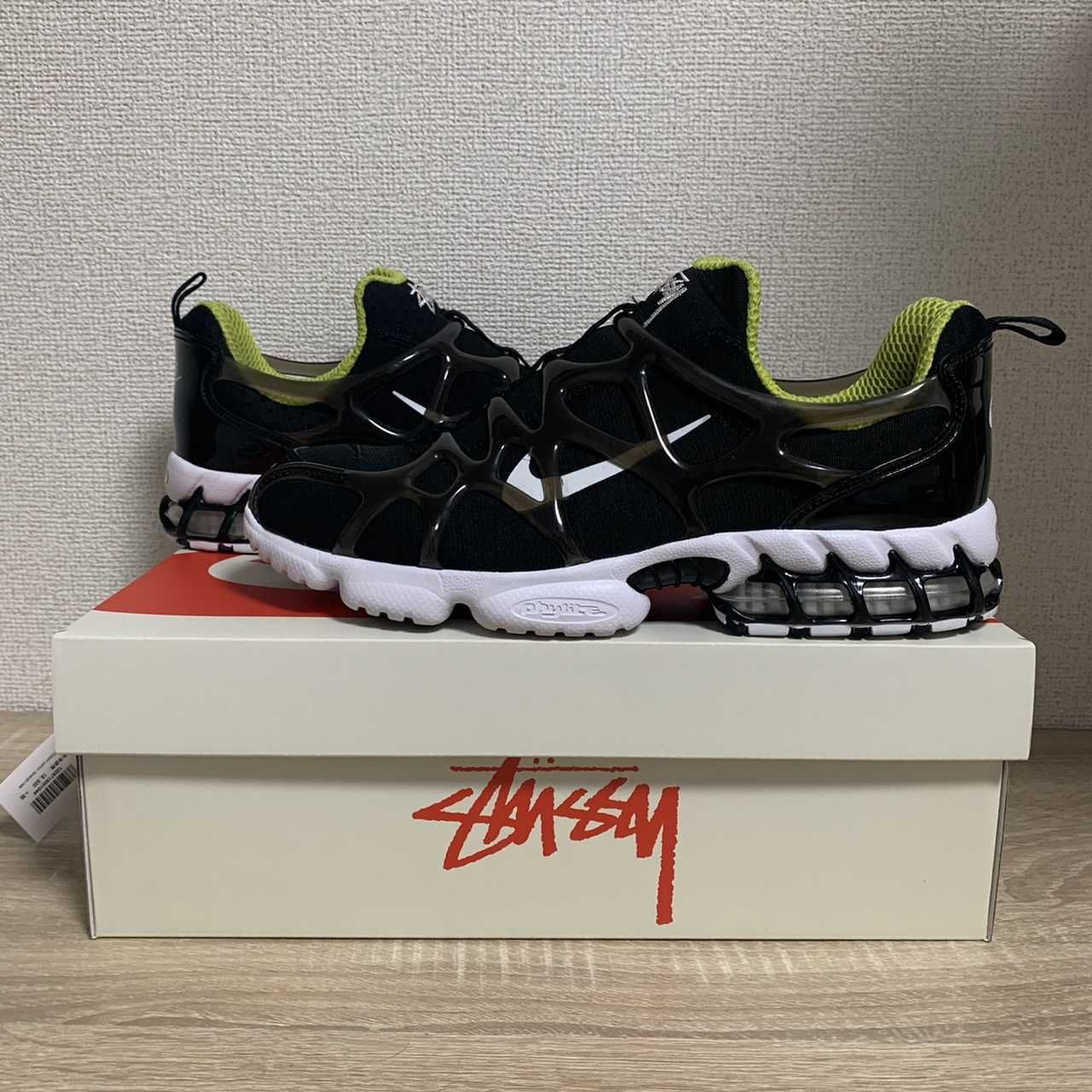 Stussy x Nike Air Zoom Kukini "Black/White/Bright Cactus"