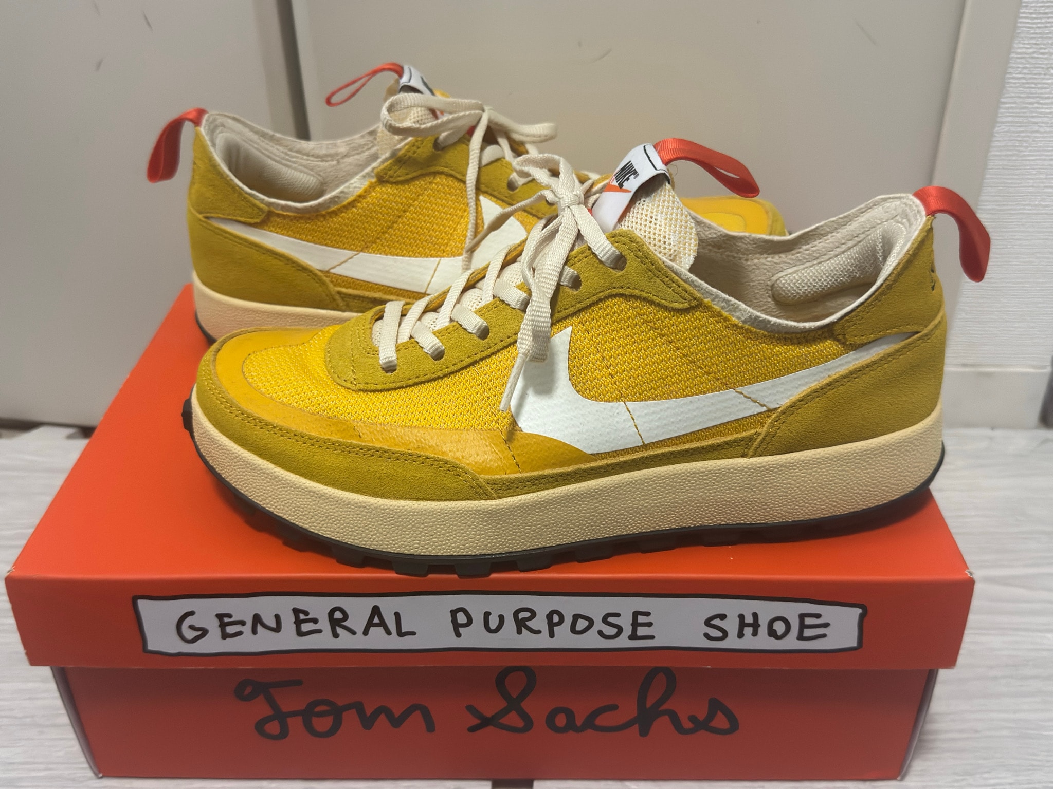 Tom Sachs × NikeCraft Women's General Purpose Shoe "Yellow / Archive"