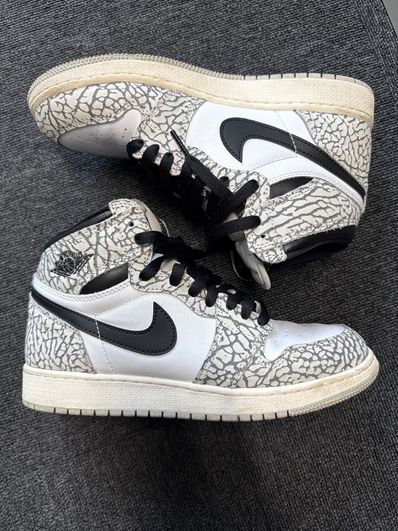 Nike GS Air Jordan 1 High OG "White Cement"