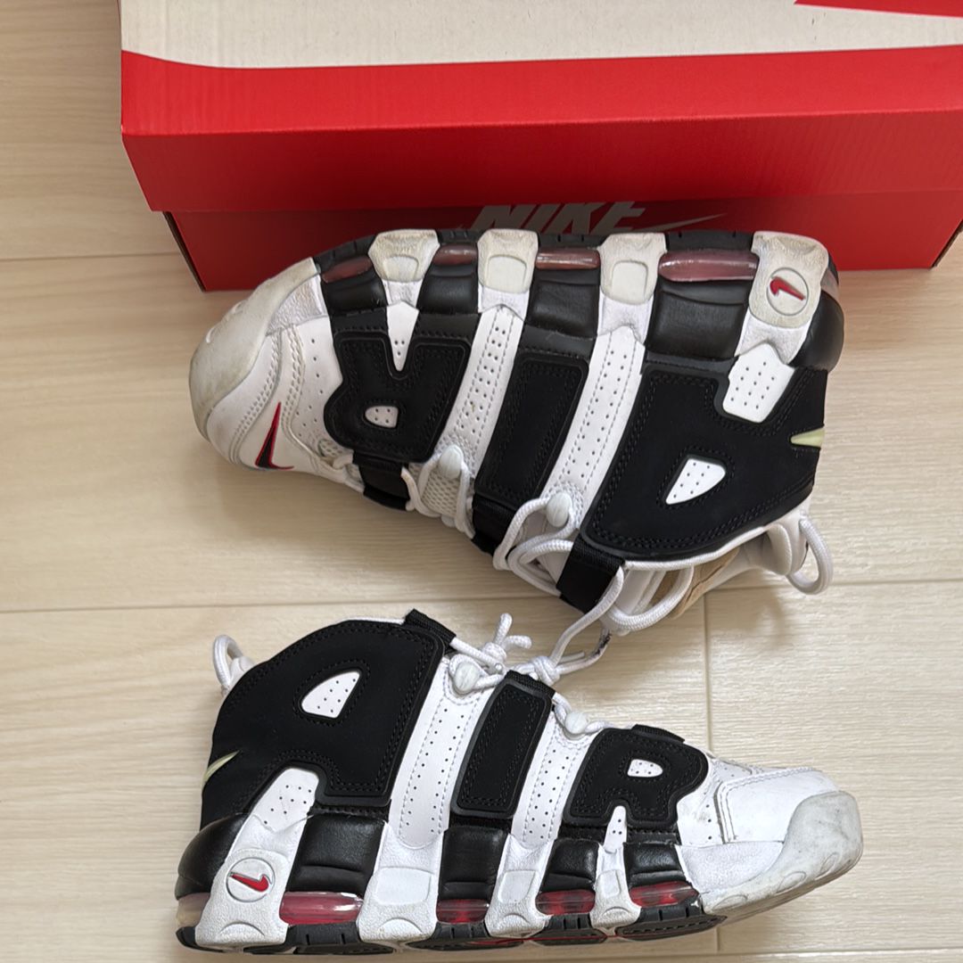 Nike Air More up Tempo "White/Black/University Red"(~2018)