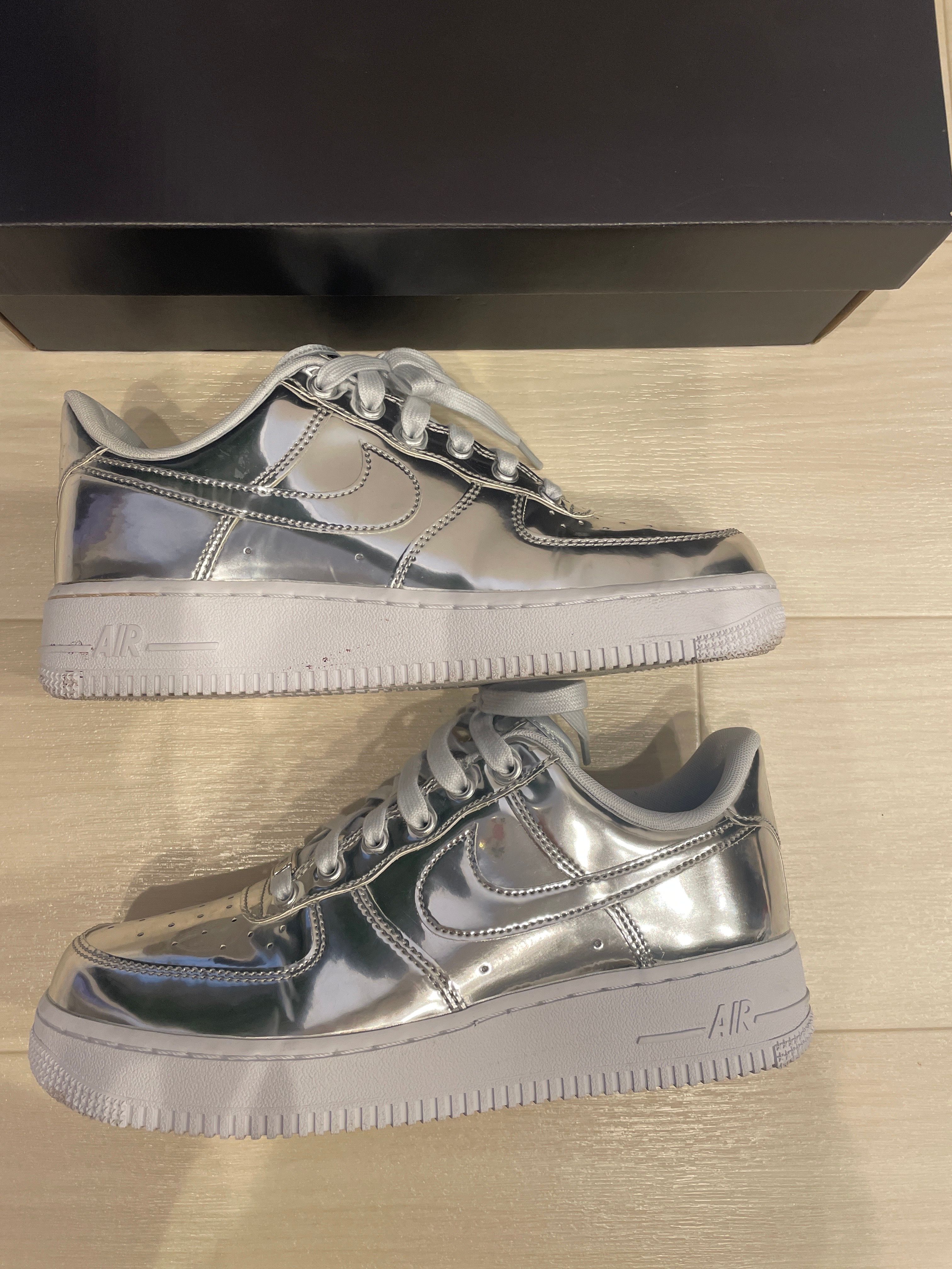 Nike Women's Air Force 1 Low Metallic "Chrome" 