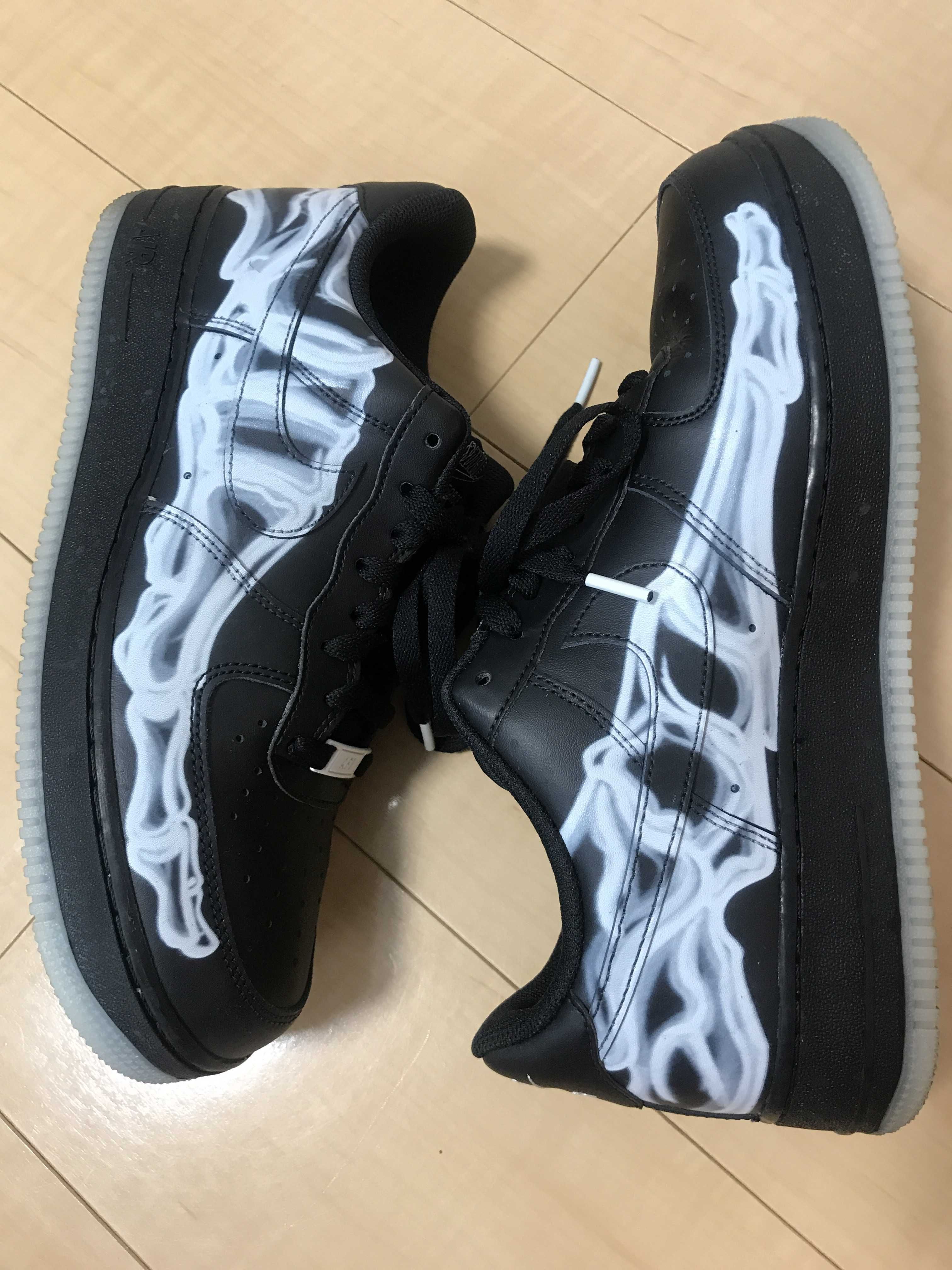 Nike Air Force 1 Low "Black Skeleton"