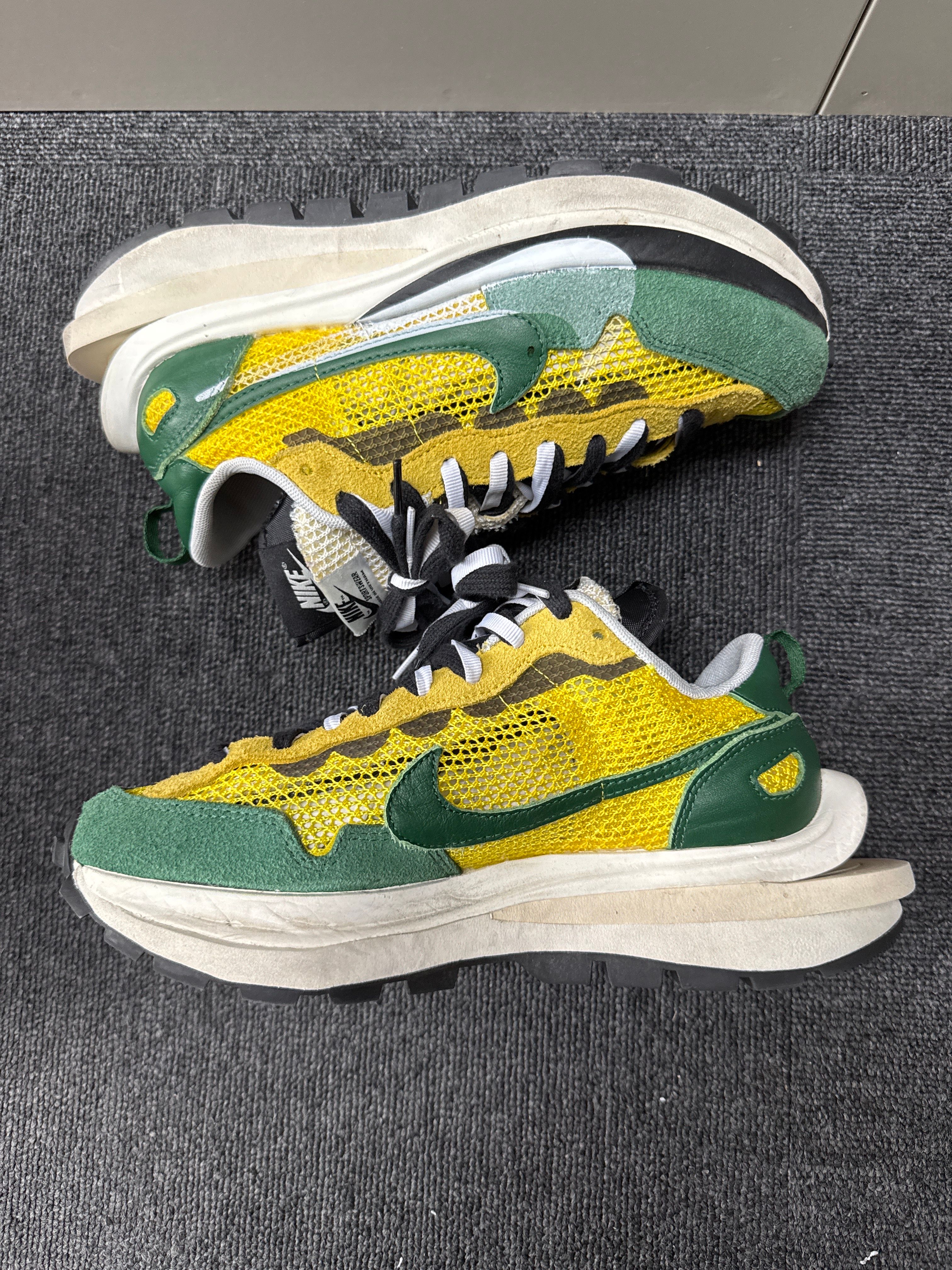 sacai × Nike Vapor Waffle "Tour Yellow/Stadium Green-Sail"