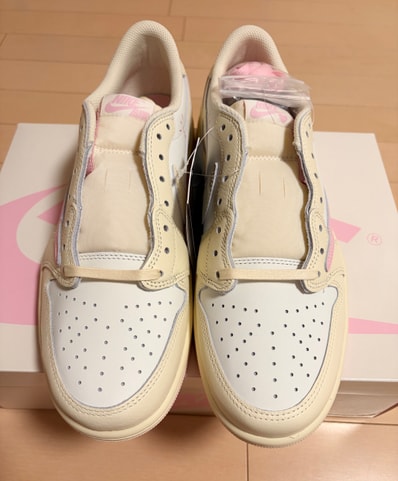 Travis Scott × Nike Air Jordan 1 Retro Low OG "Muslin/Shy Pink"