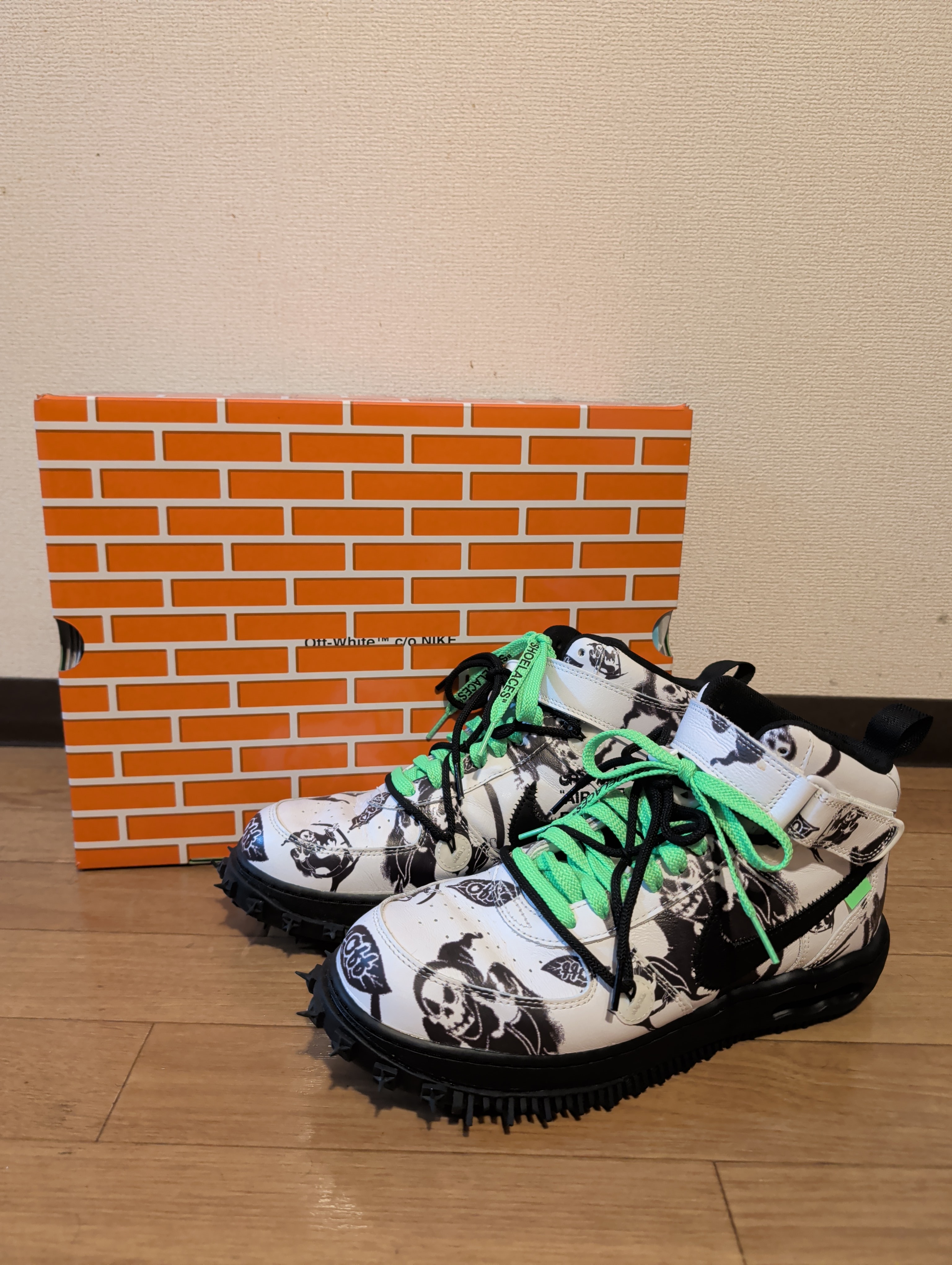 Off-White × Nike Air Force 1 Mid "Grim Reaper"