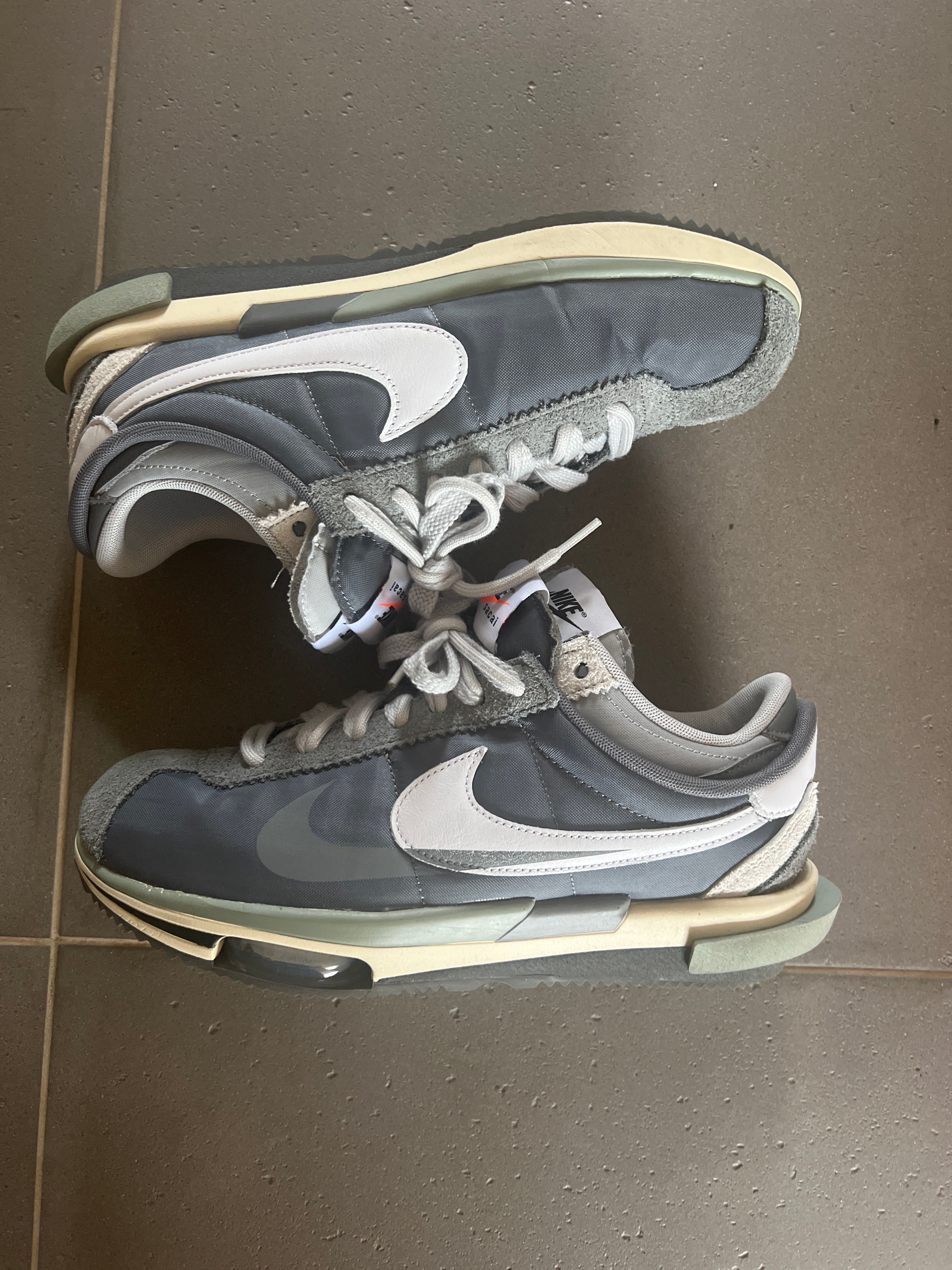 sacai × Nike Zoom Cortez "Iron Grey"