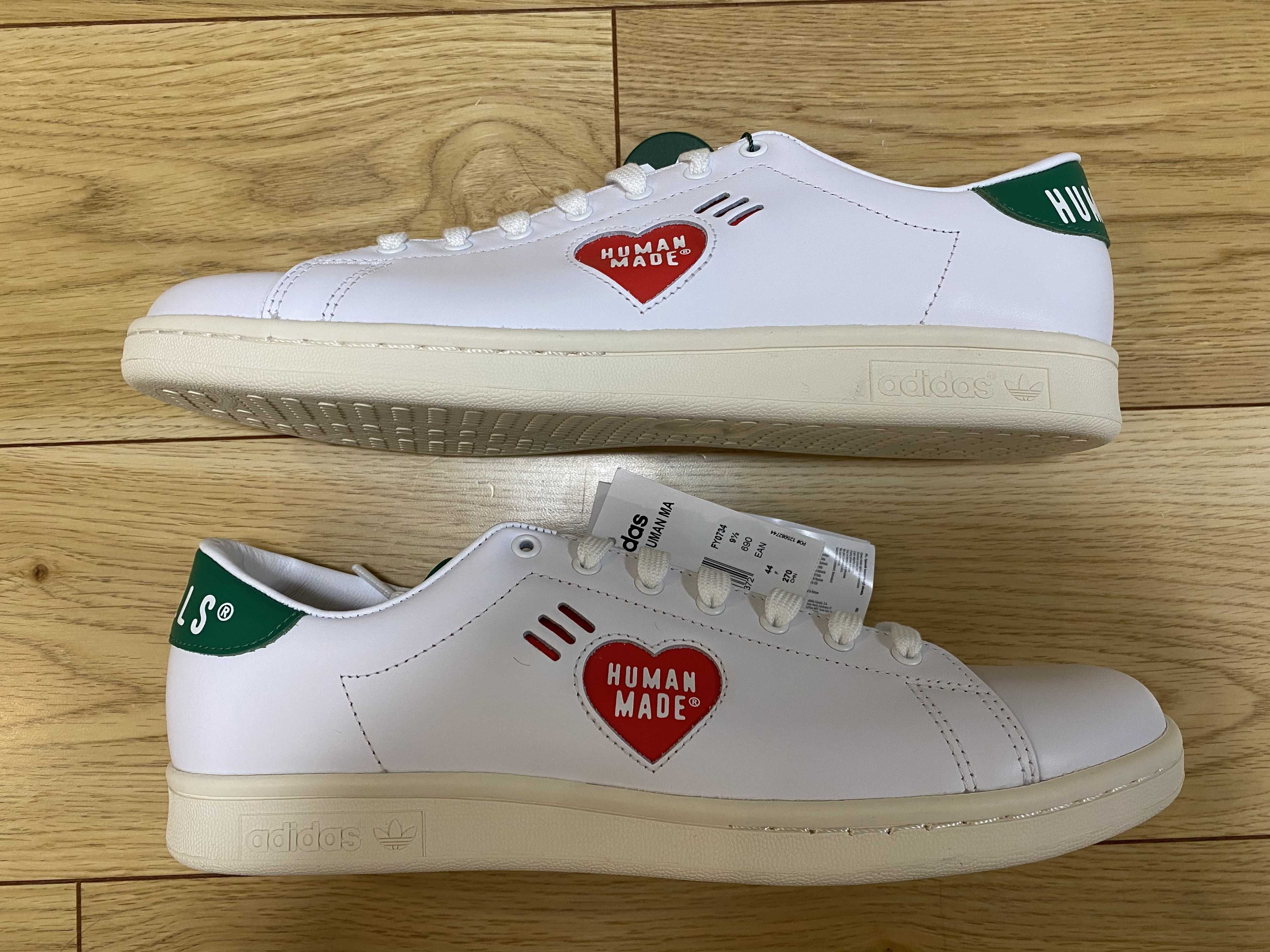 HUMAN MADE × adidas Stan Smith "Footwear White/Green"