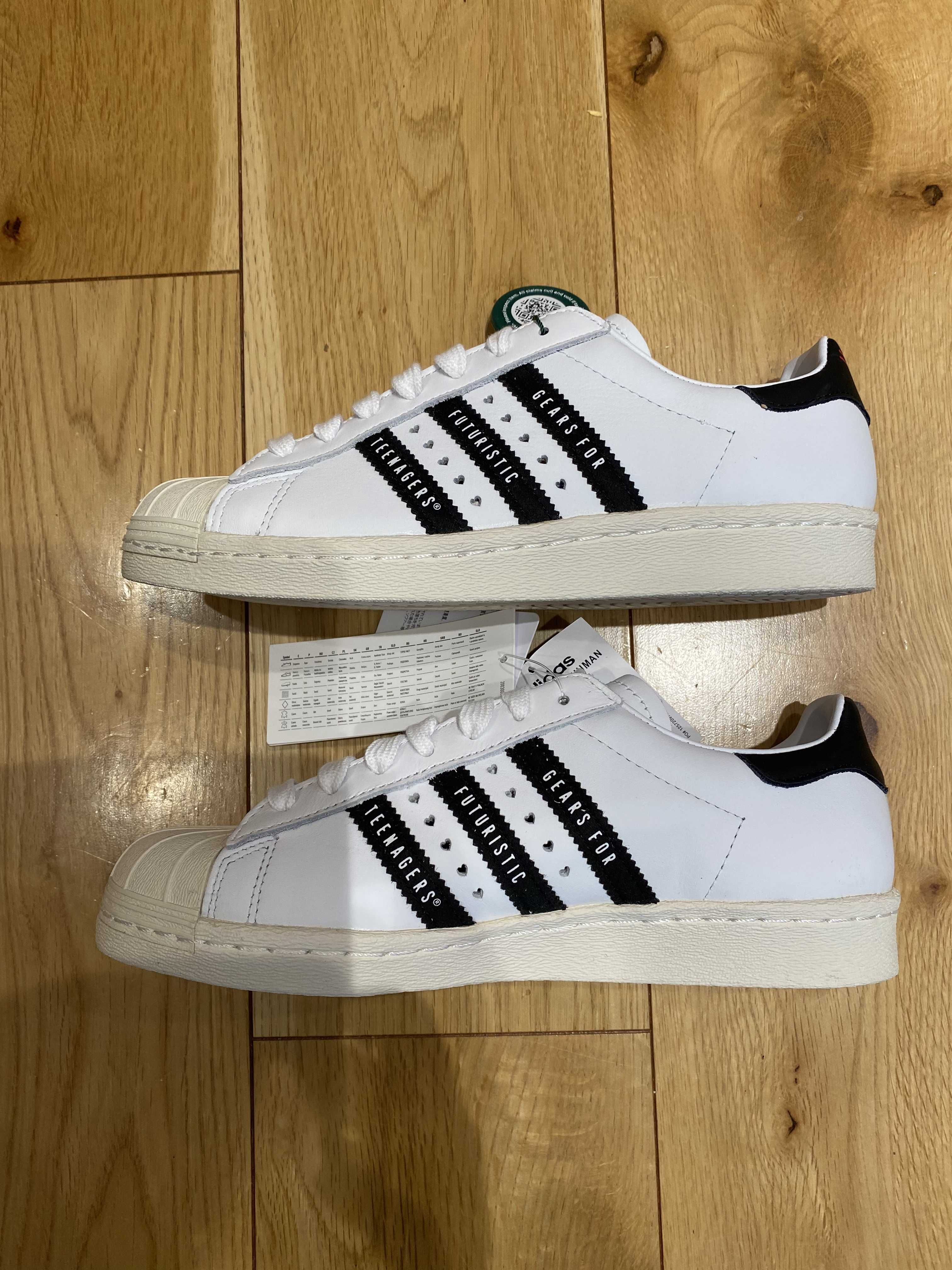 HUMAN MADE × adidas Superstar 80s "White/Black"