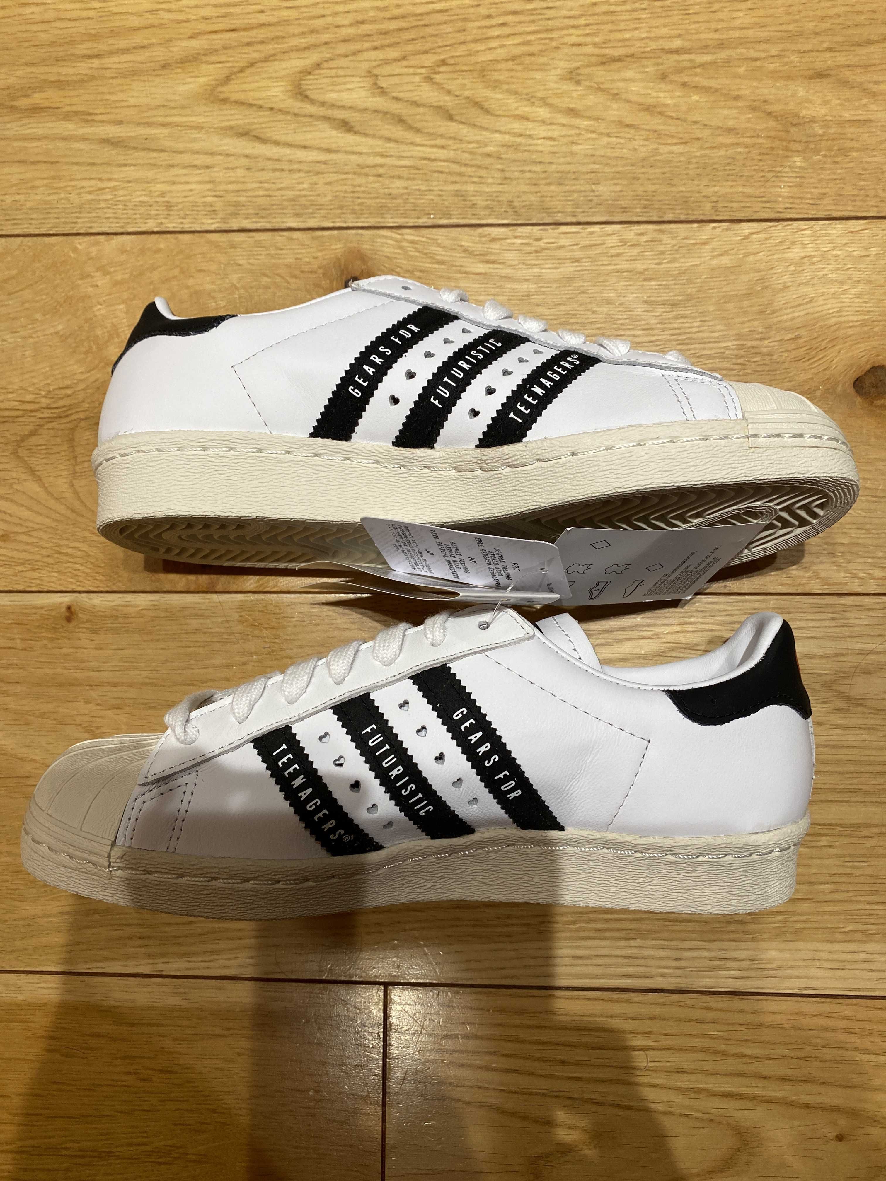 HUMAN MADE × adidas Superstar 80s "White/Black"