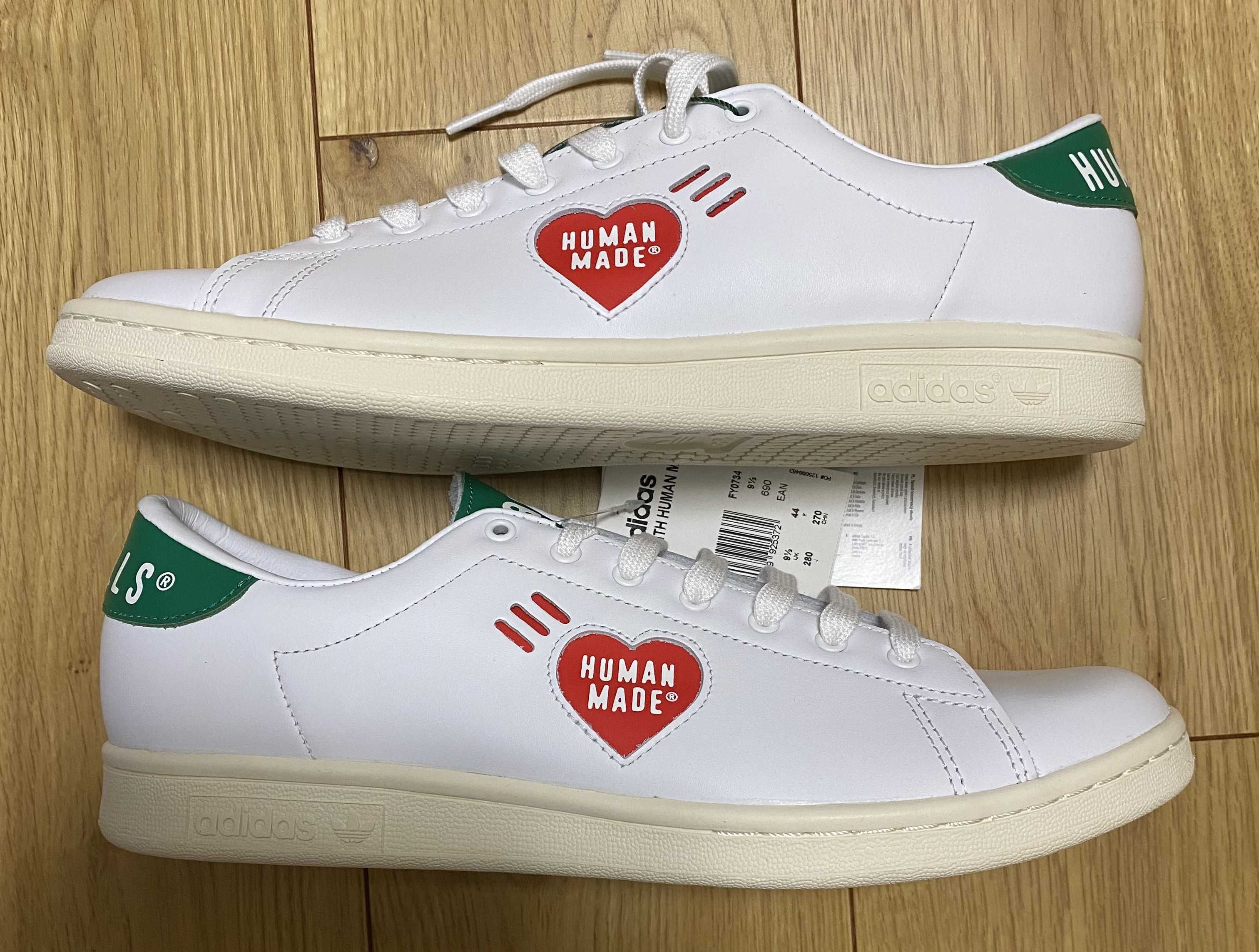 HUMAN MADE × adidas Stan Smith "Footwear White/Green"