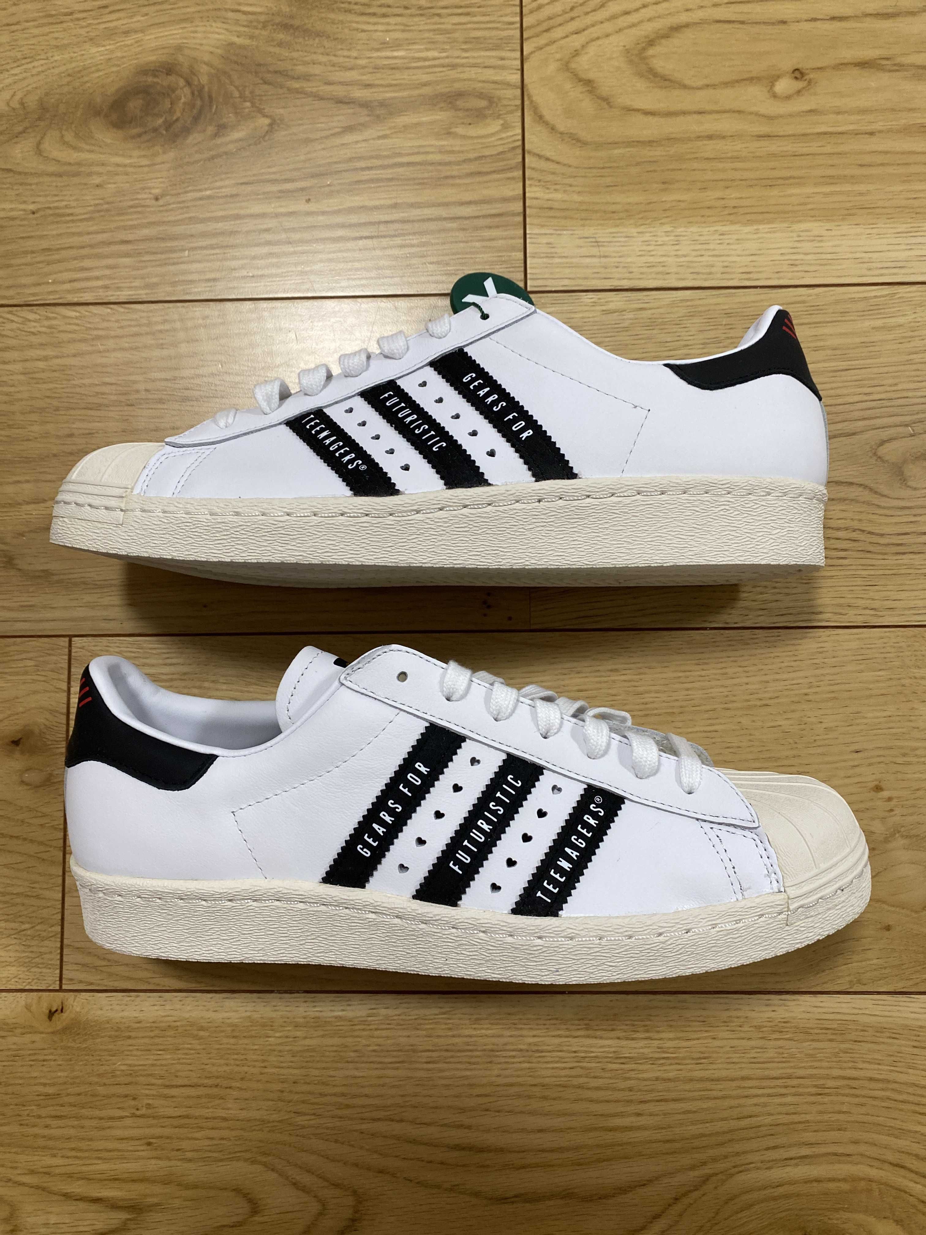 HUMAN MADE × adidas Superstar 80s "White/Black"