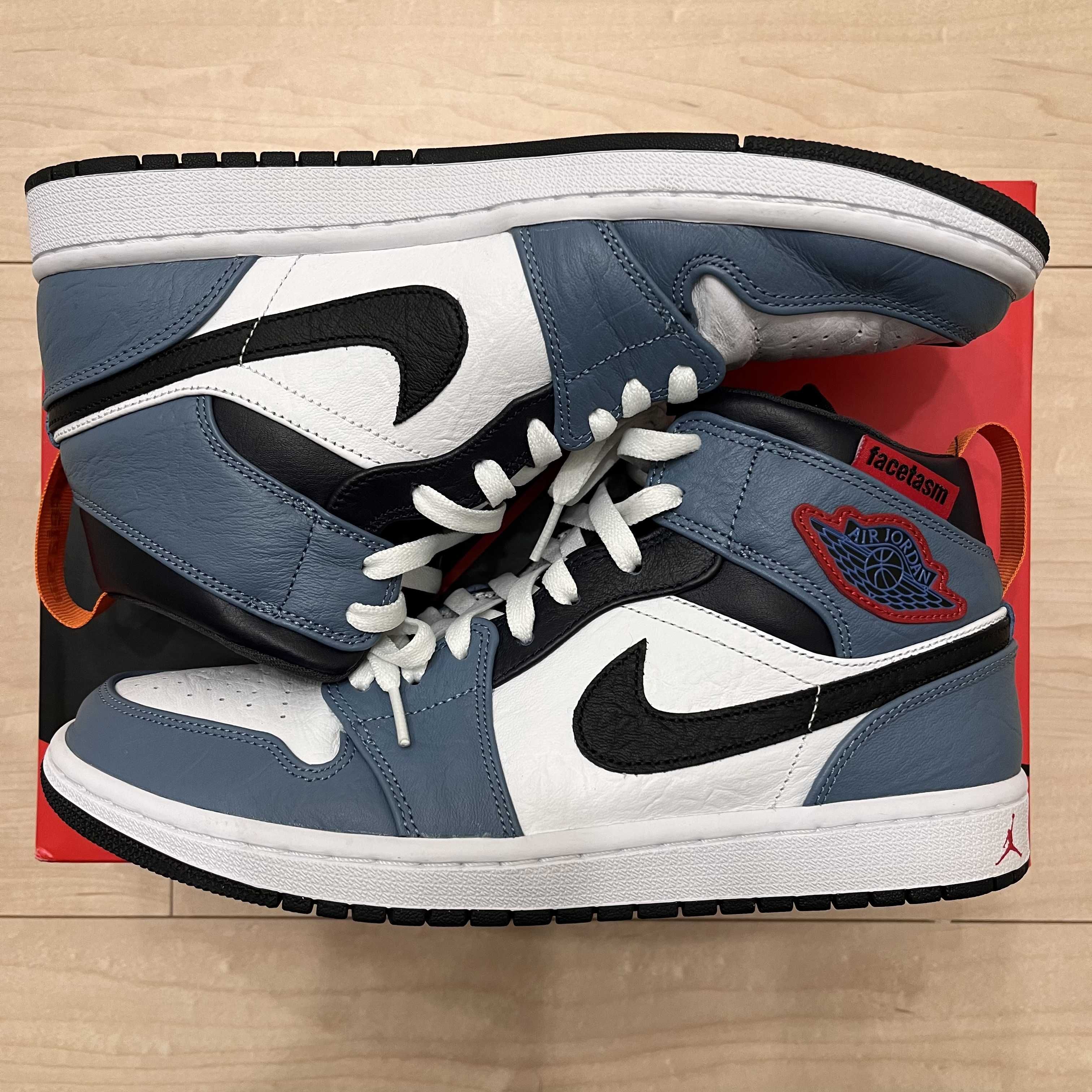 FACETASM × Nike Air Jordan 1 Mid "White/Navy"