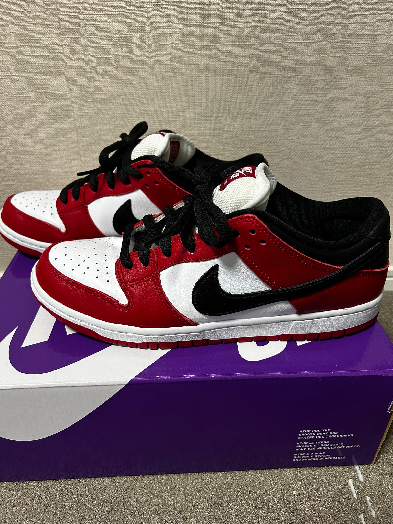 Nike SB Dunk Low Pro "J-Pack Chicago/Varsity Red and White"