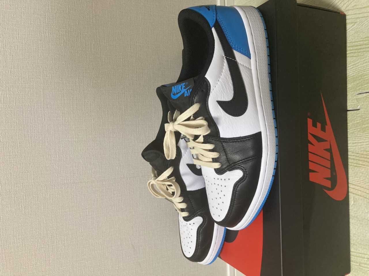 Nike Air Jordan 1 Low OG "Black and Dark Powder Blue/UNC"