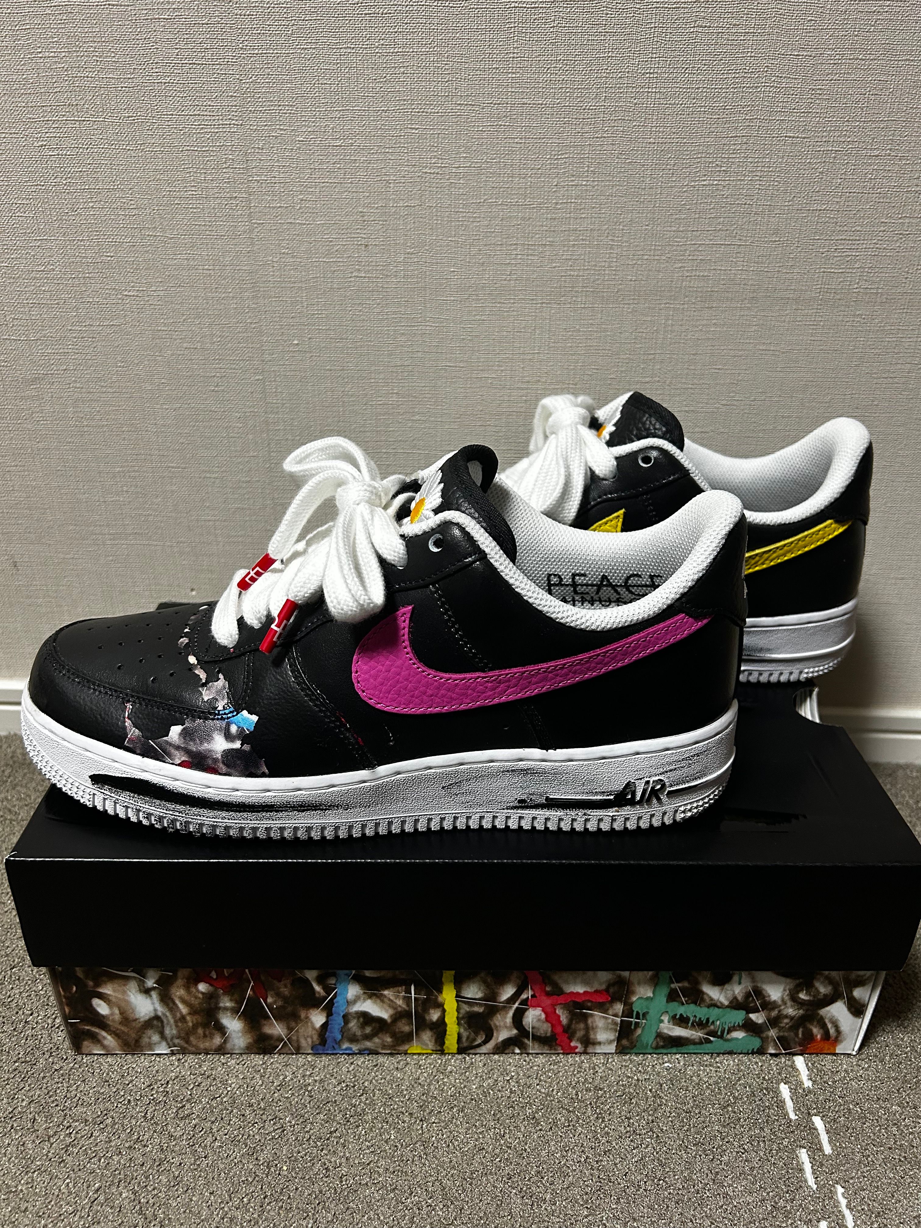 PEACEMINUSONE × Nike Air Force 1 Low '07 Para-Noise 3.0 "Black and Multi-Color" / G-DRAGON