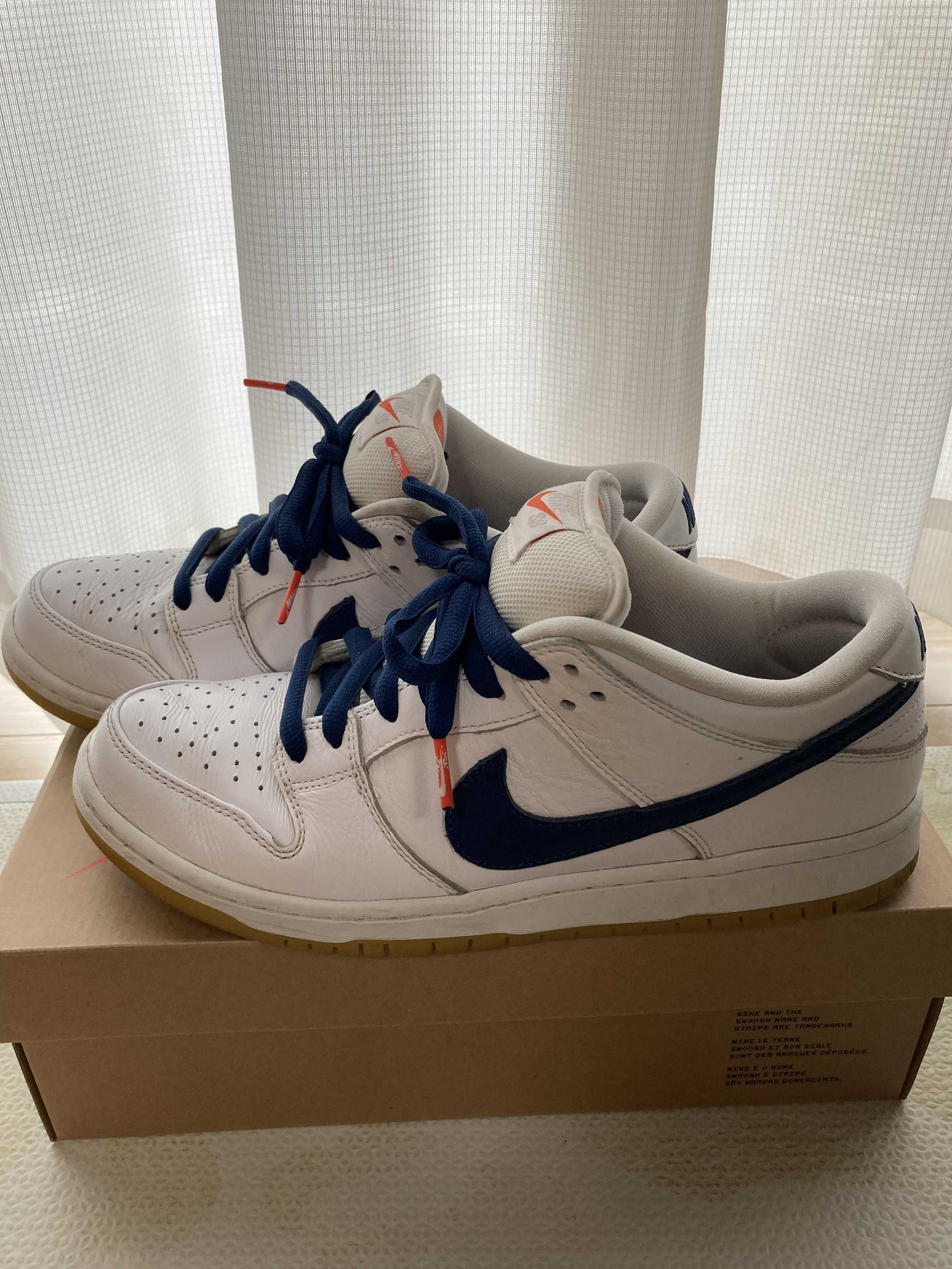 Nike SB Dunk Low "Orange Label White Navy"