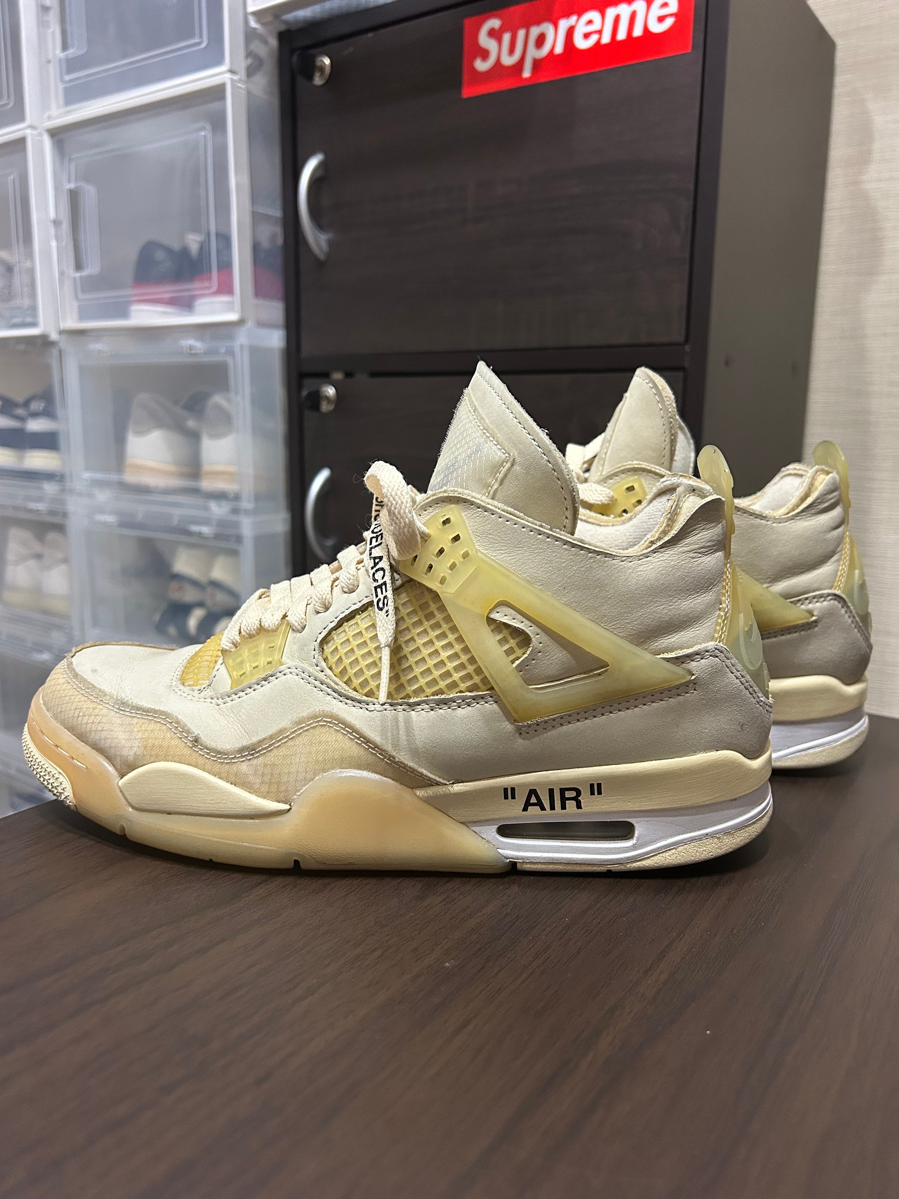 Off-White × Nike Women's Air Jordan 4 SP "Sail"