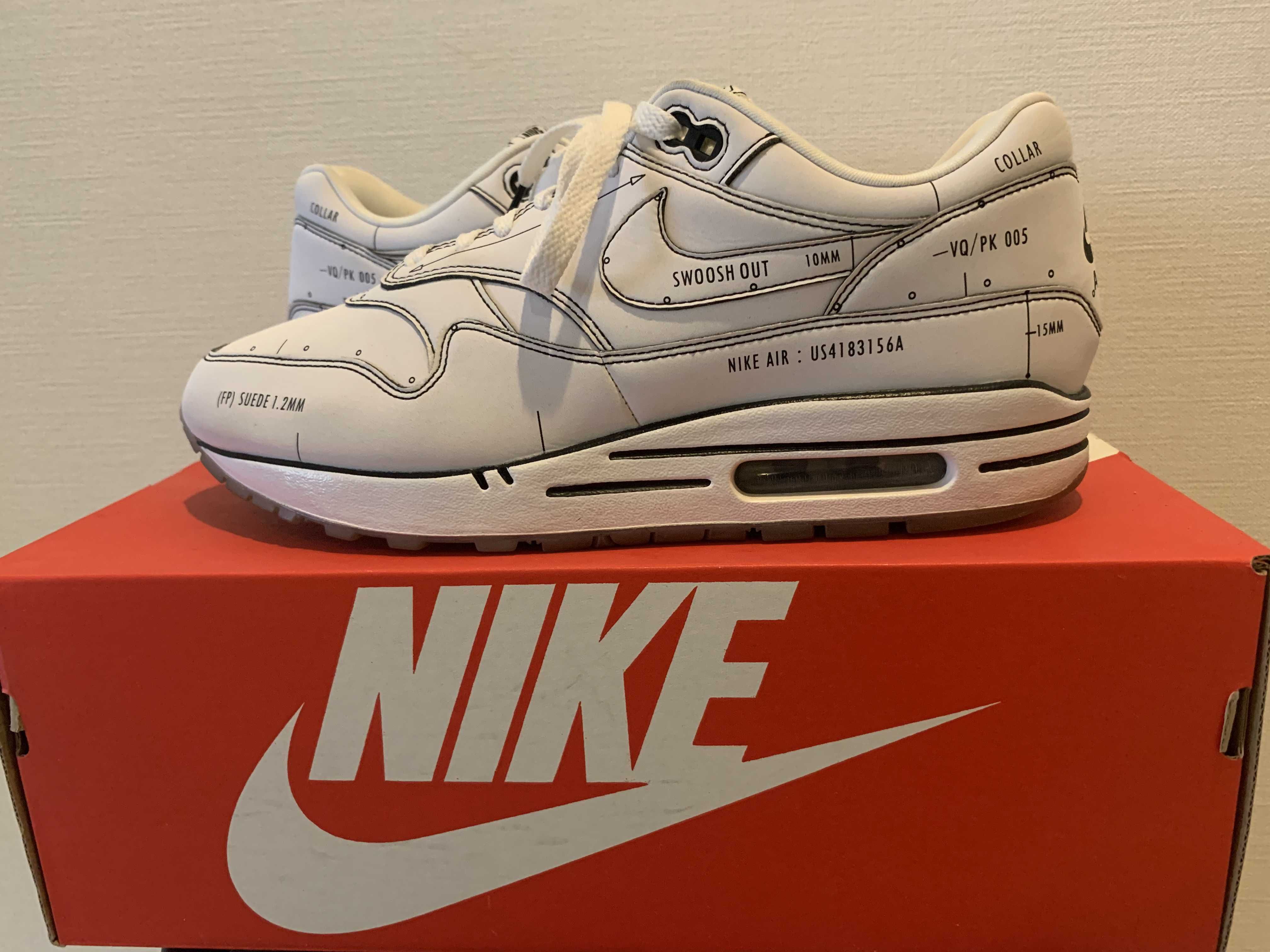 NIKE AIR MAX 1 "TINKER SCHEMATIC WHITE"