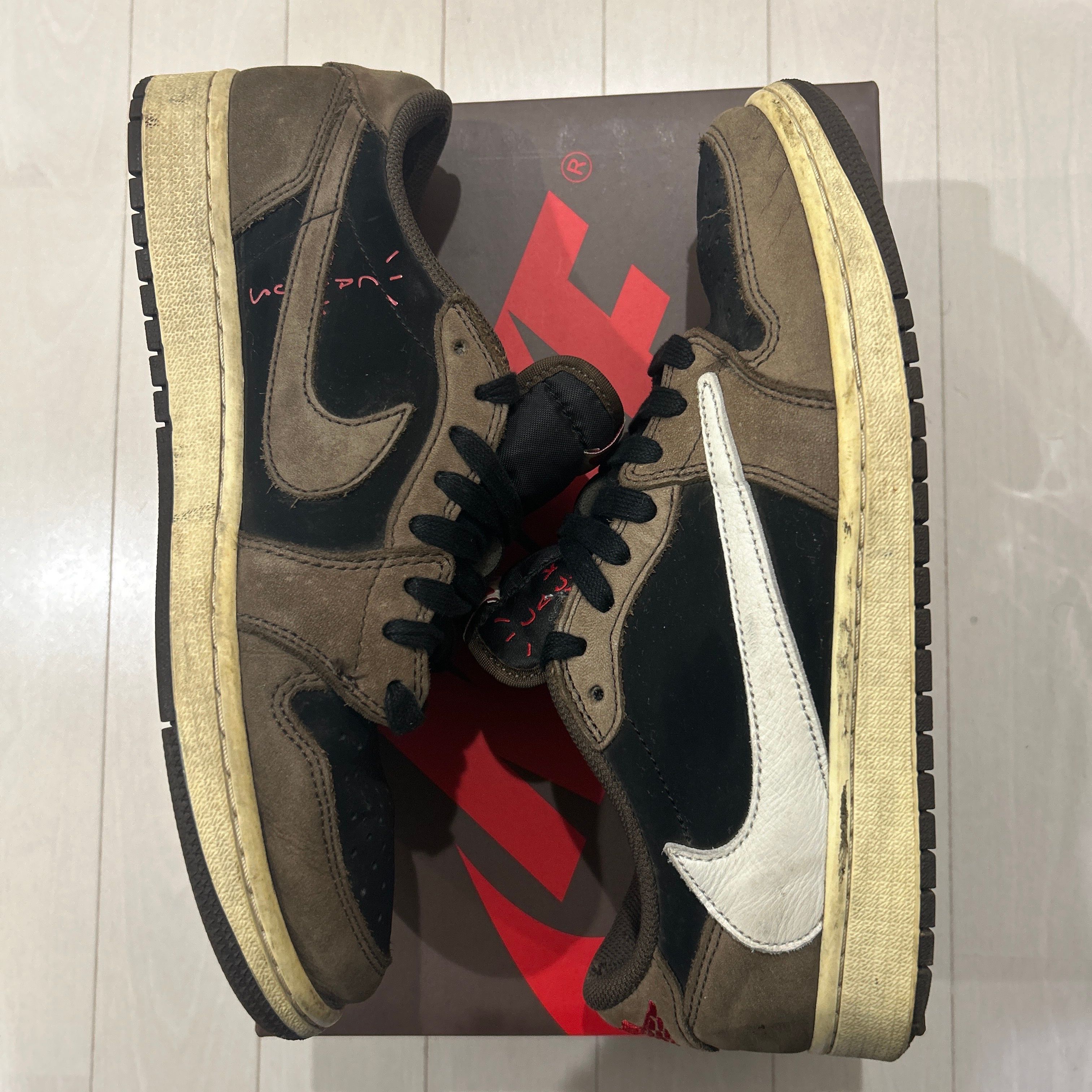 Travis Scott × Nike Air Jordan 1 Low OG SP-T "Black/Dark Mocha"