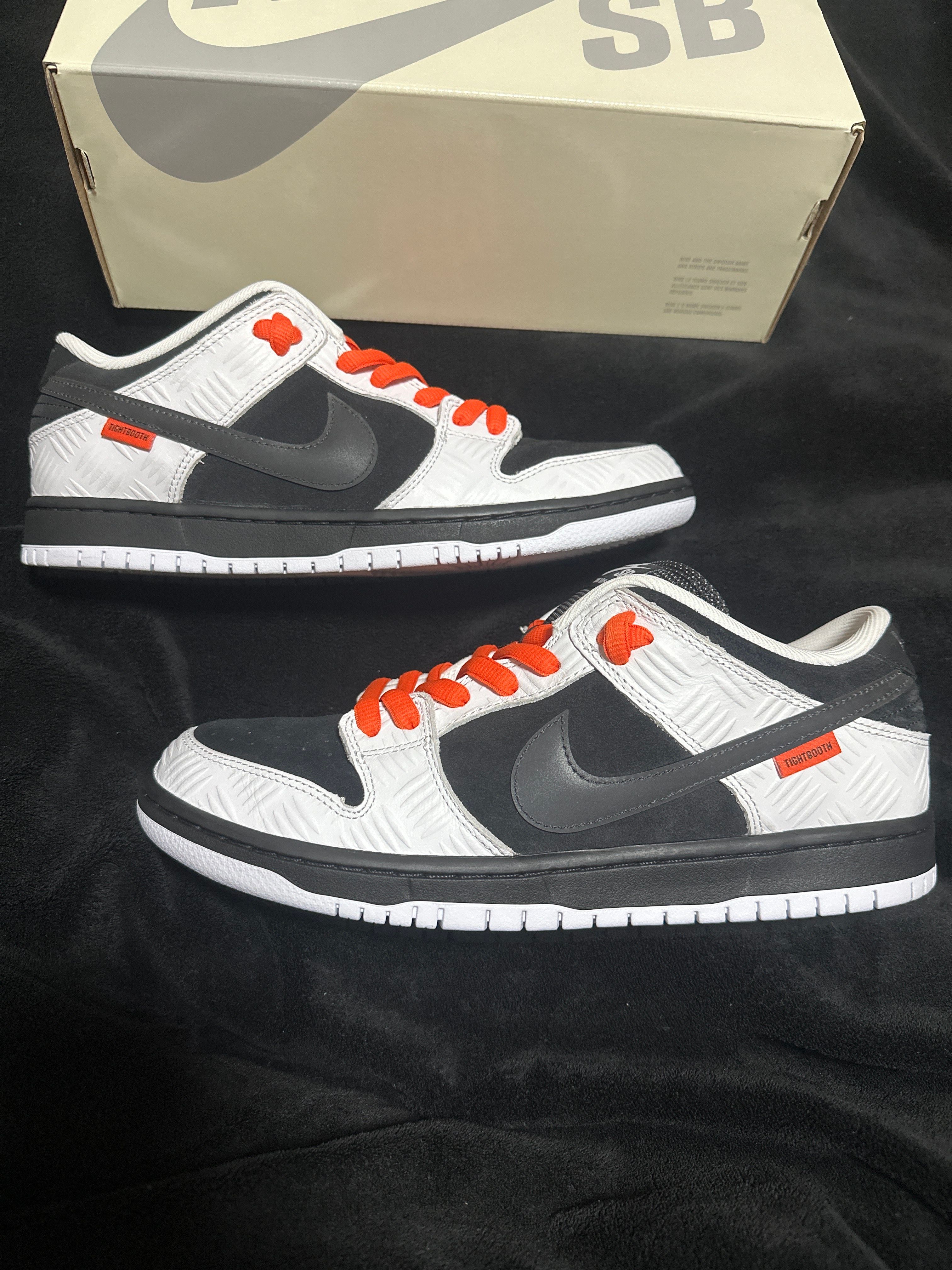 TIGHTBOOTH × Nike SB Dunk Low Pro QS "Black and White"