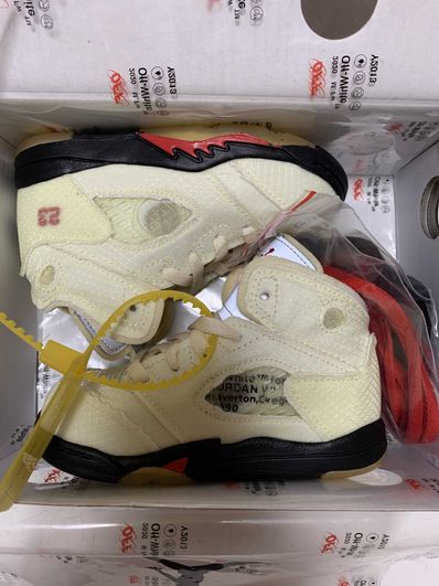 Off-White × Nike TD Air Jordan5 "Sail"