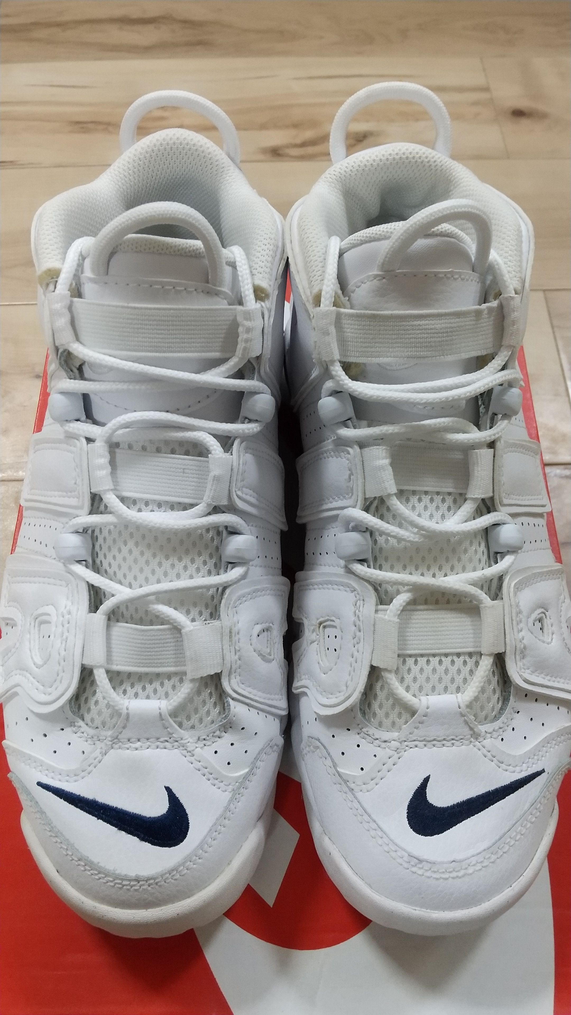 Nike GS Air More Uptempo "White/Midnight Navy"