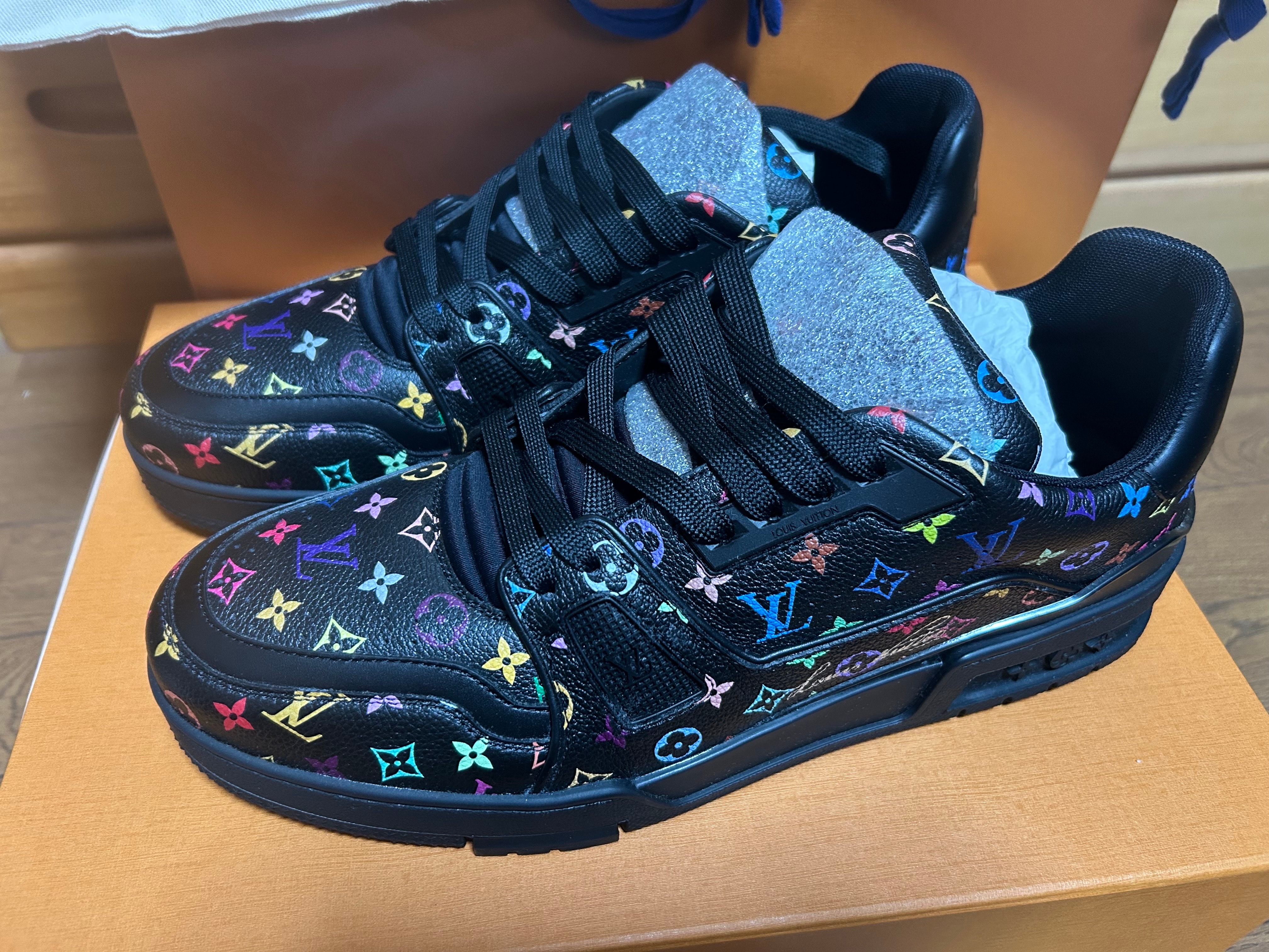 ルィヴィトン　専用です！ ルイヴィトン 村上隆 LVトレイナー・ライン スニーカー 26.5cm 楽天