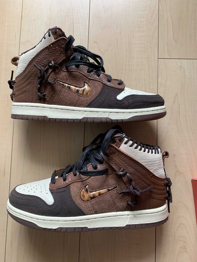 Bodega × Nike Dunk High "Legend Fauna Brown"