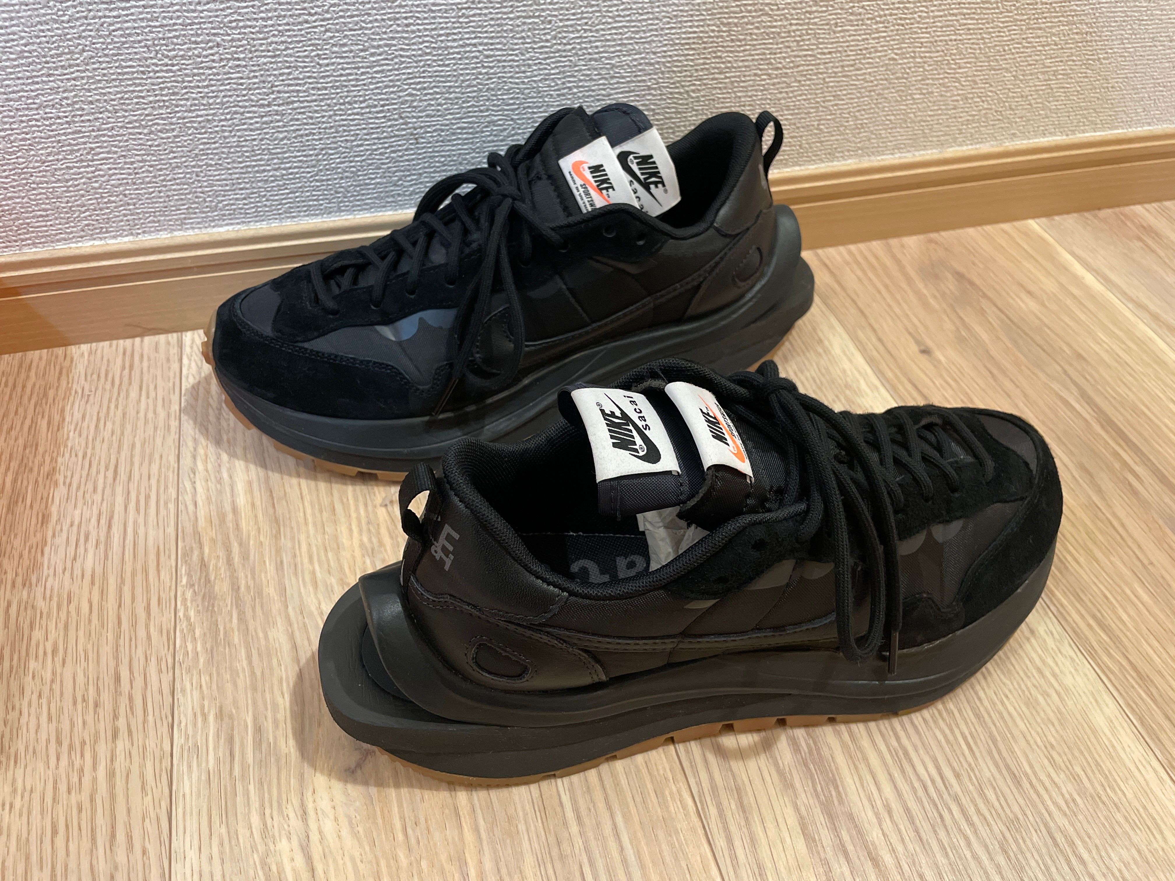 sacai × Nike VaporWaffle "Black Gum"