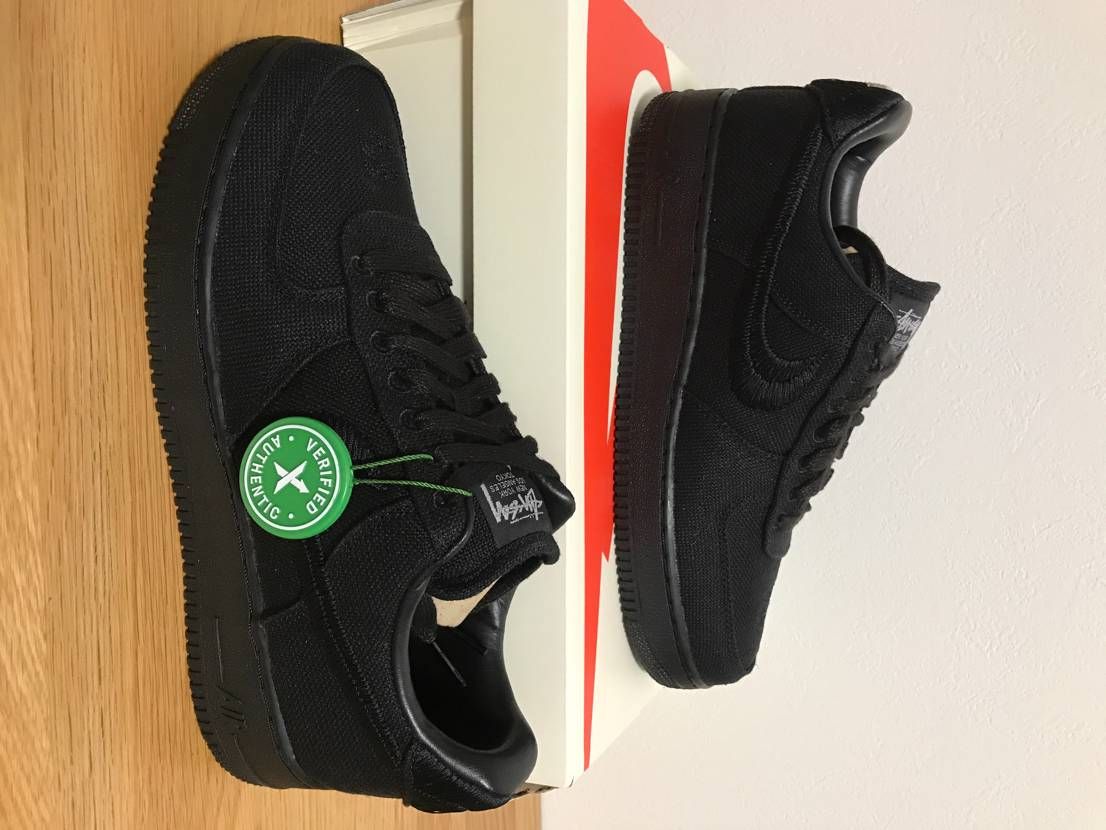 Stussy × Nike Air Force 1 Low "Triple Black"