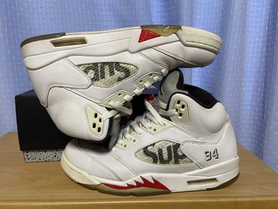 Supreme × Nike Air Jordan 5 Retro "White"