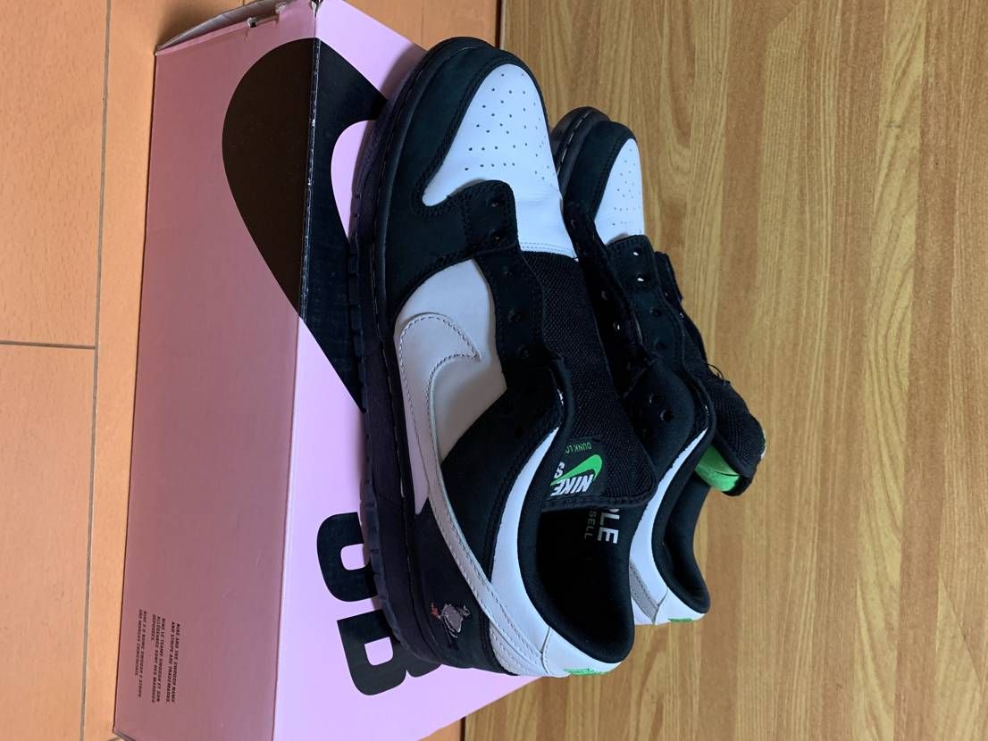 STAPLE × Nike SB Dunk Low "Pigeon Black/White"