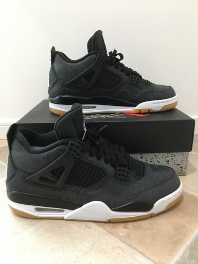 Nike Air Jordan 4 Retro "Laser Black/Gum"