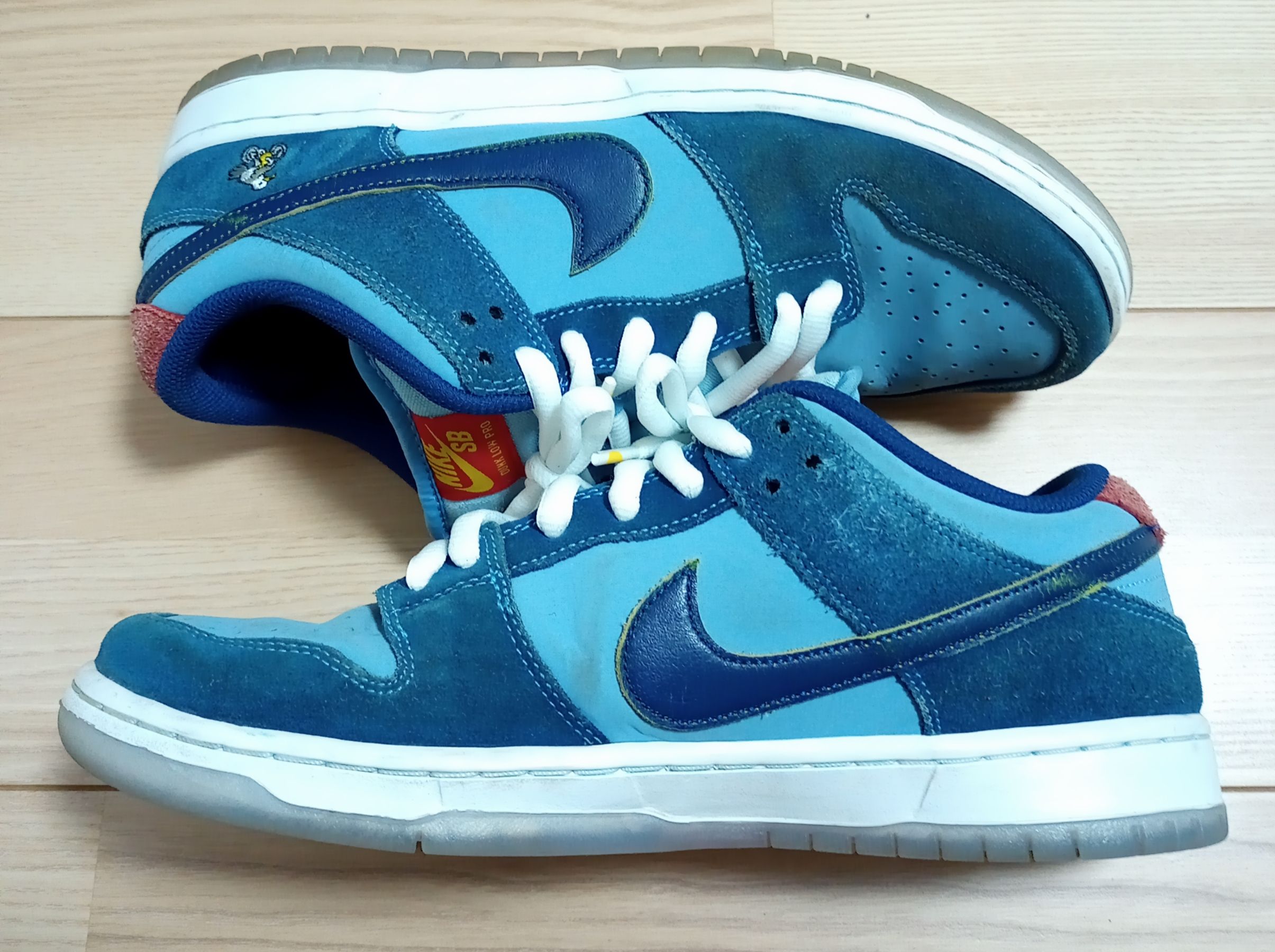 Why So Sad? × Nike SB Dunk Low "Coastal Blue/Speed Yellow-University Red"