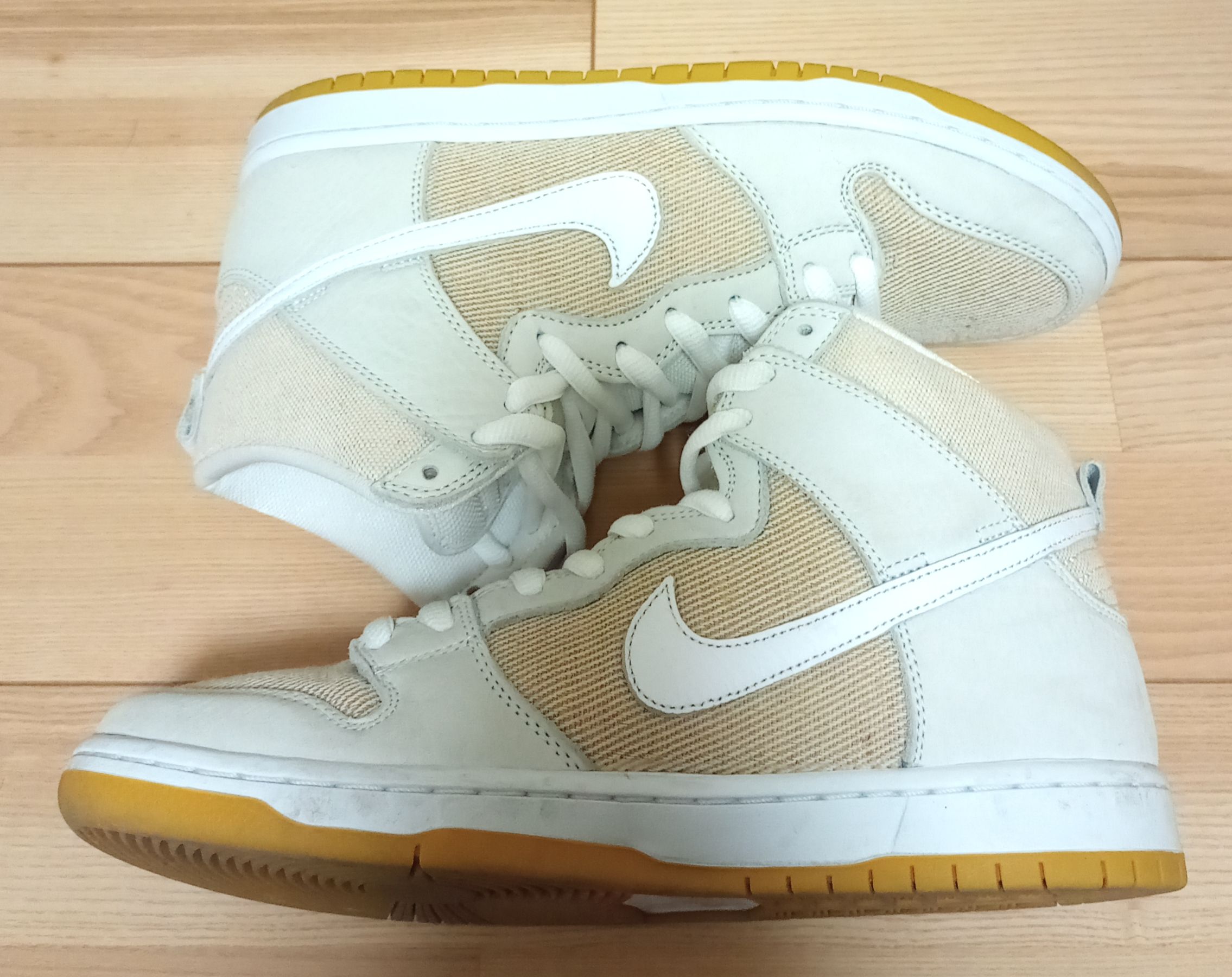 Nike SB Dunk High Pro ISO "Orange Label Unbleached Natural"