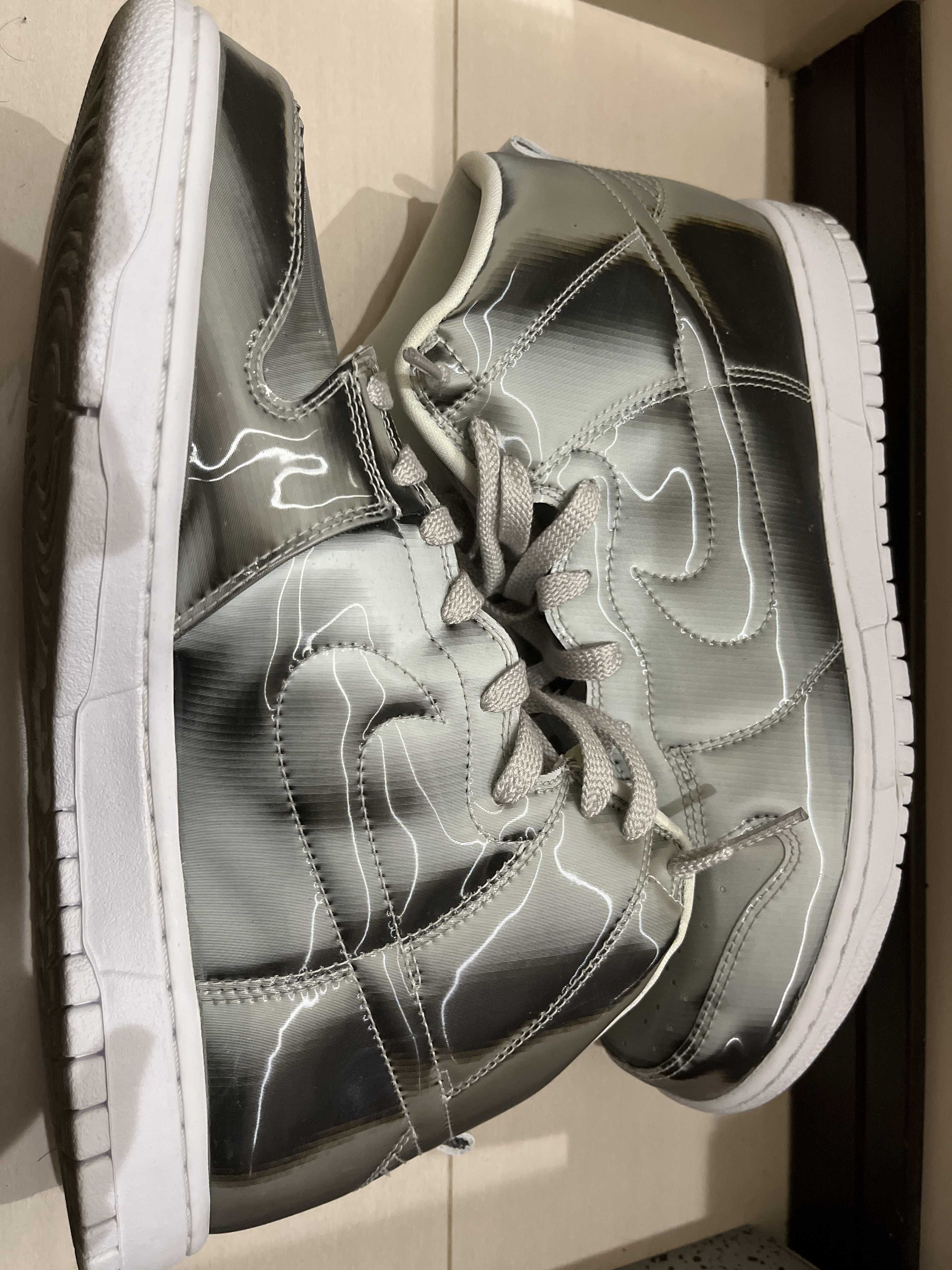 CLOT × Nike Dunk High "Silver/Flux"