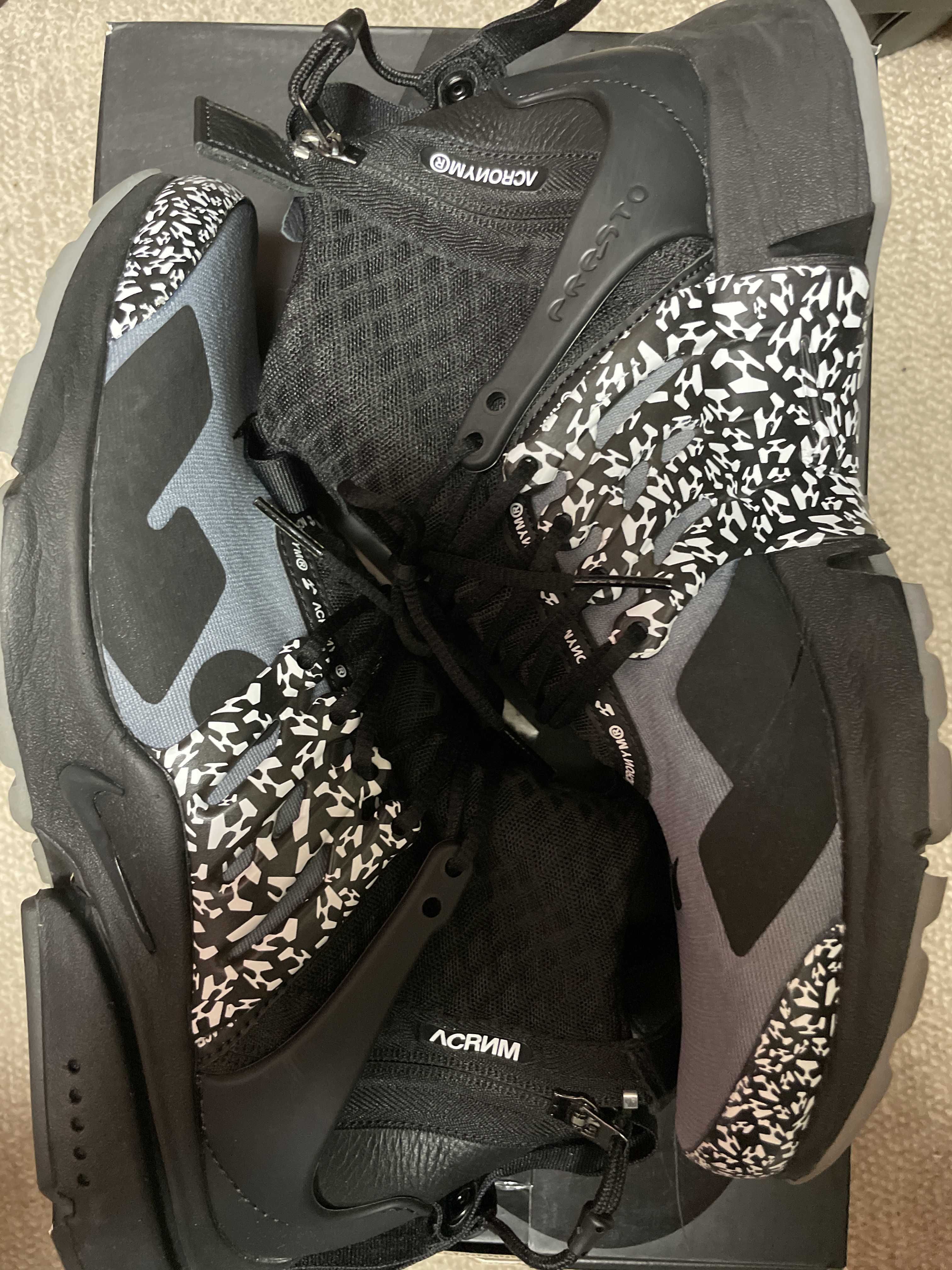 ACRONYM × Nike Air Presto Mid "Cool Grey/Black"